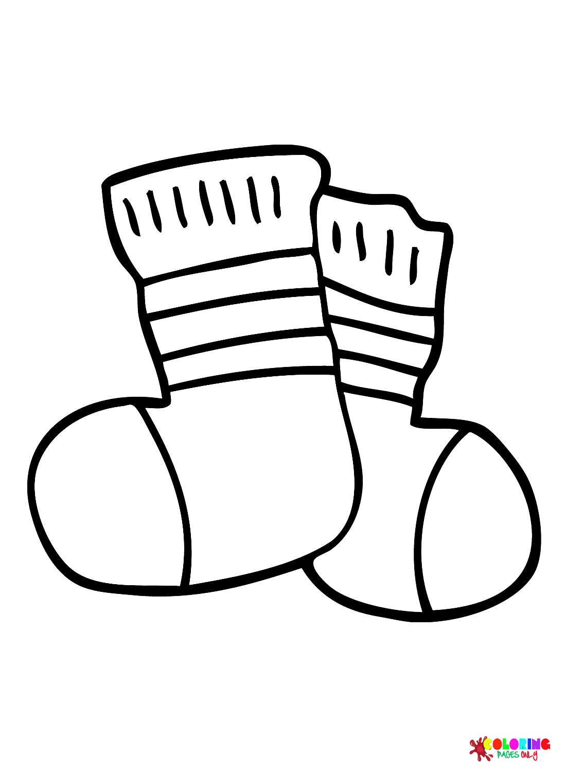 Images Socks Coloring Page - Free Printable Coloring Pages
