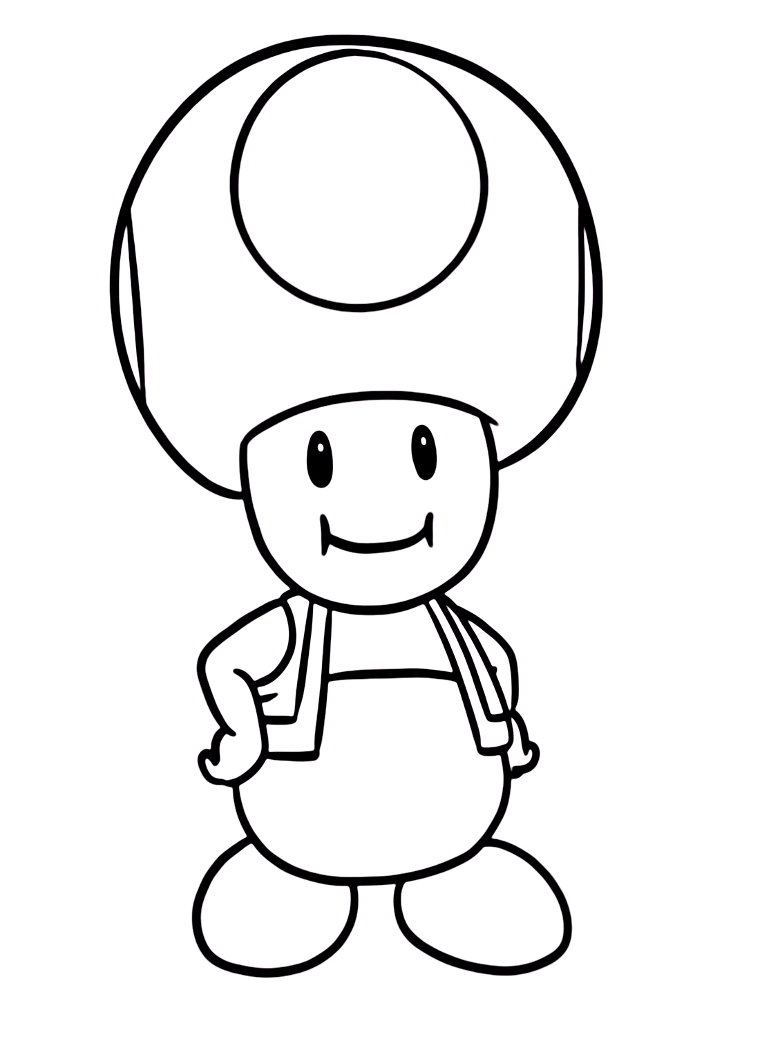 Images Toad Super Mario Coloring Page