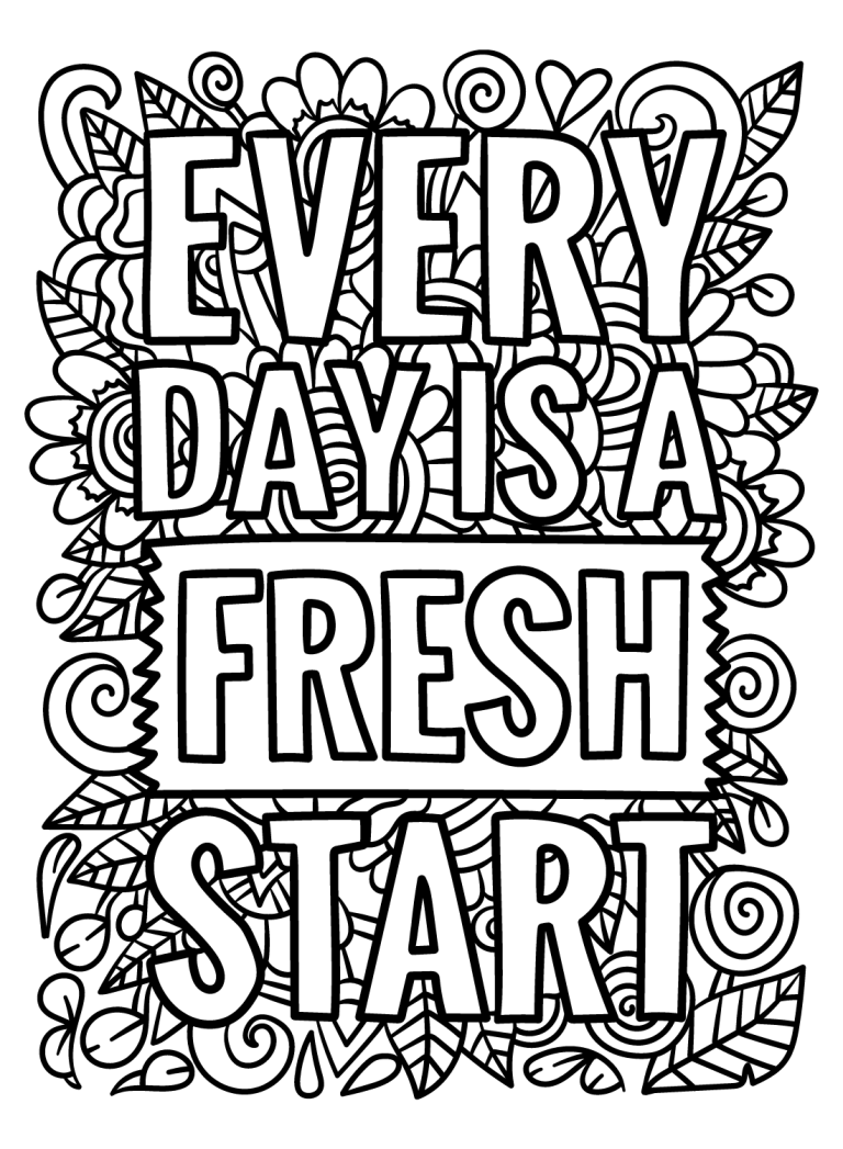 35 Free Printable Inspirational Coloring Pages