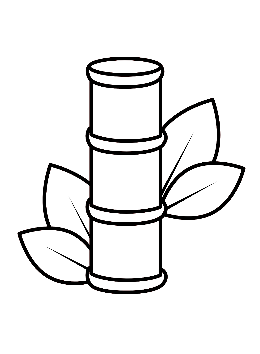 Japanese Bamboo Coloring Page