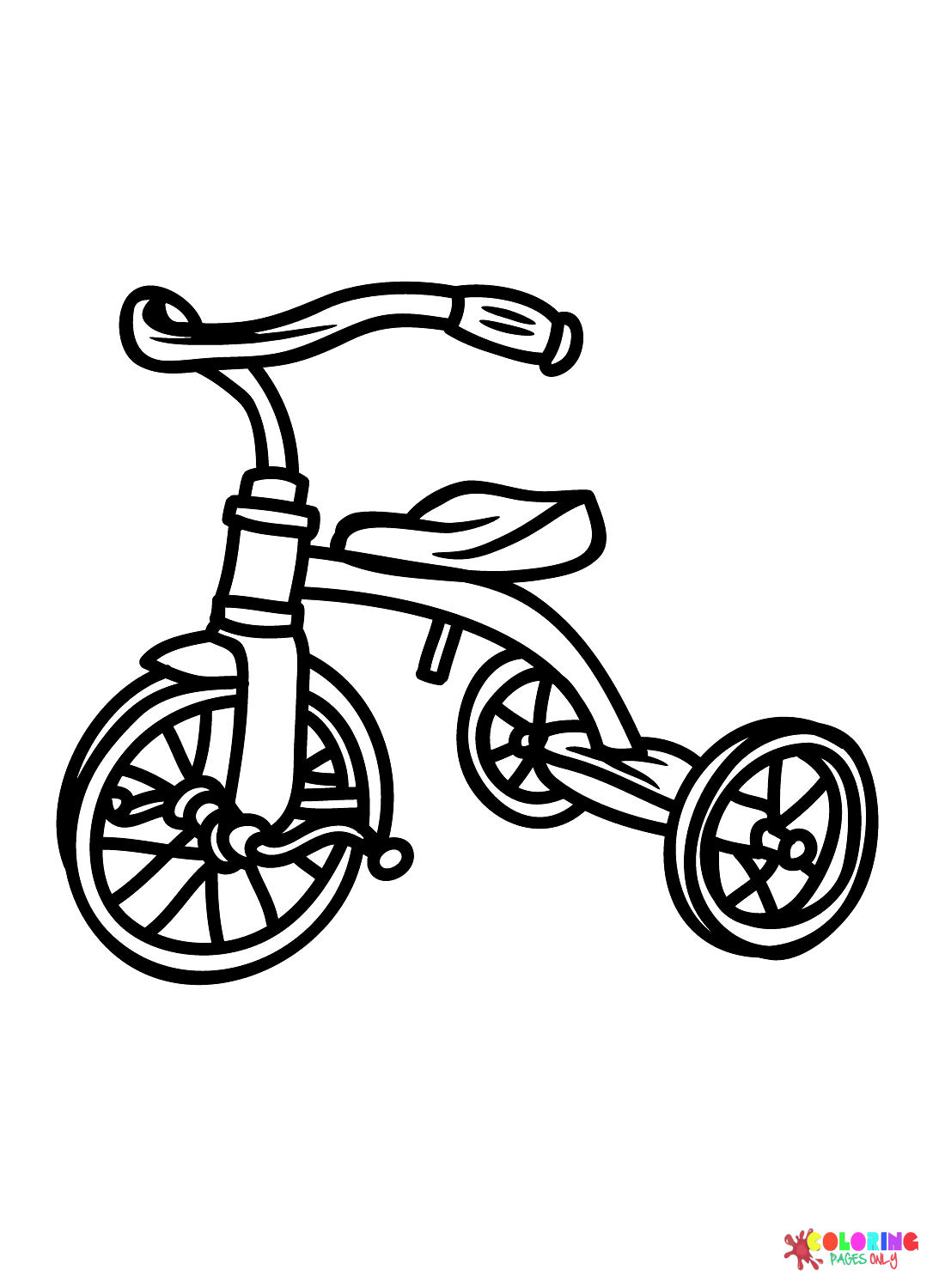 Kids Bike Coloring Page - Free Printable Coloring Pages