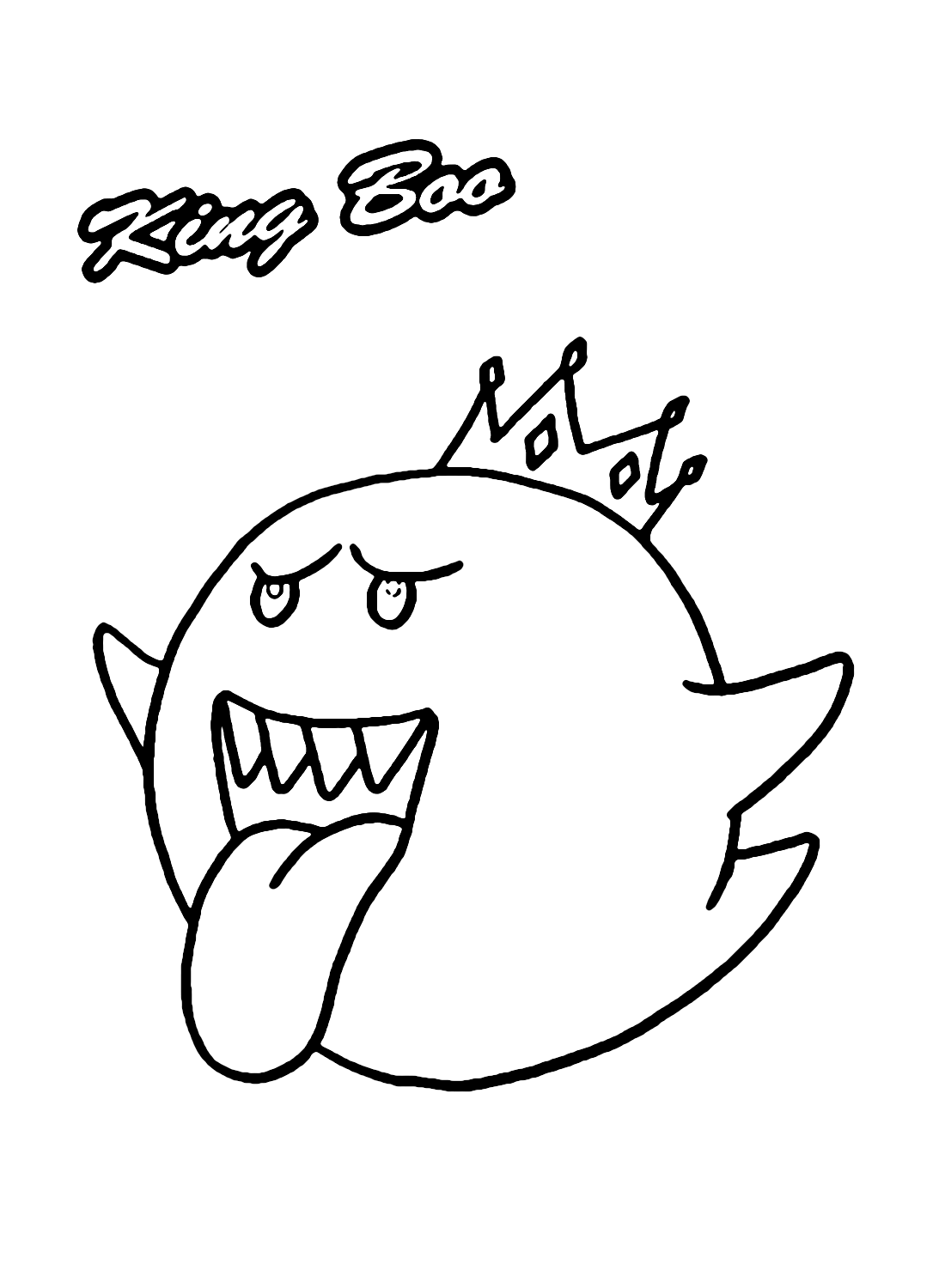 King Boo Pictures Coloring Page