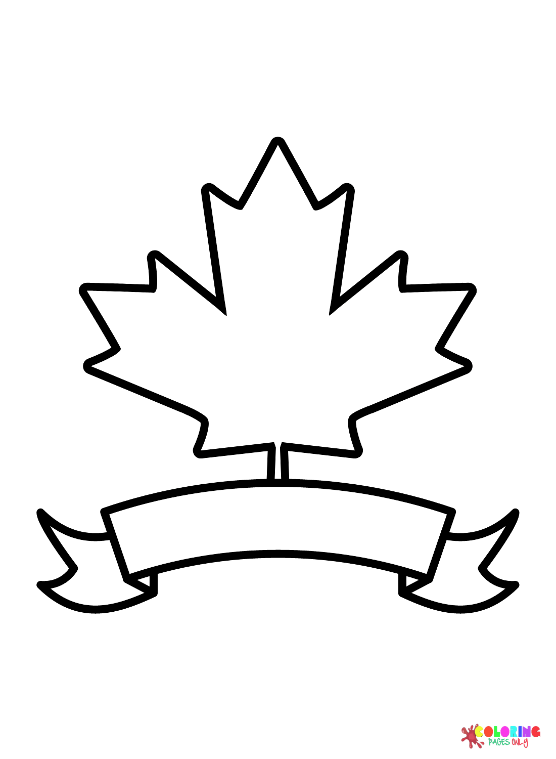 Лист и лента в День Канады от Дня Канады