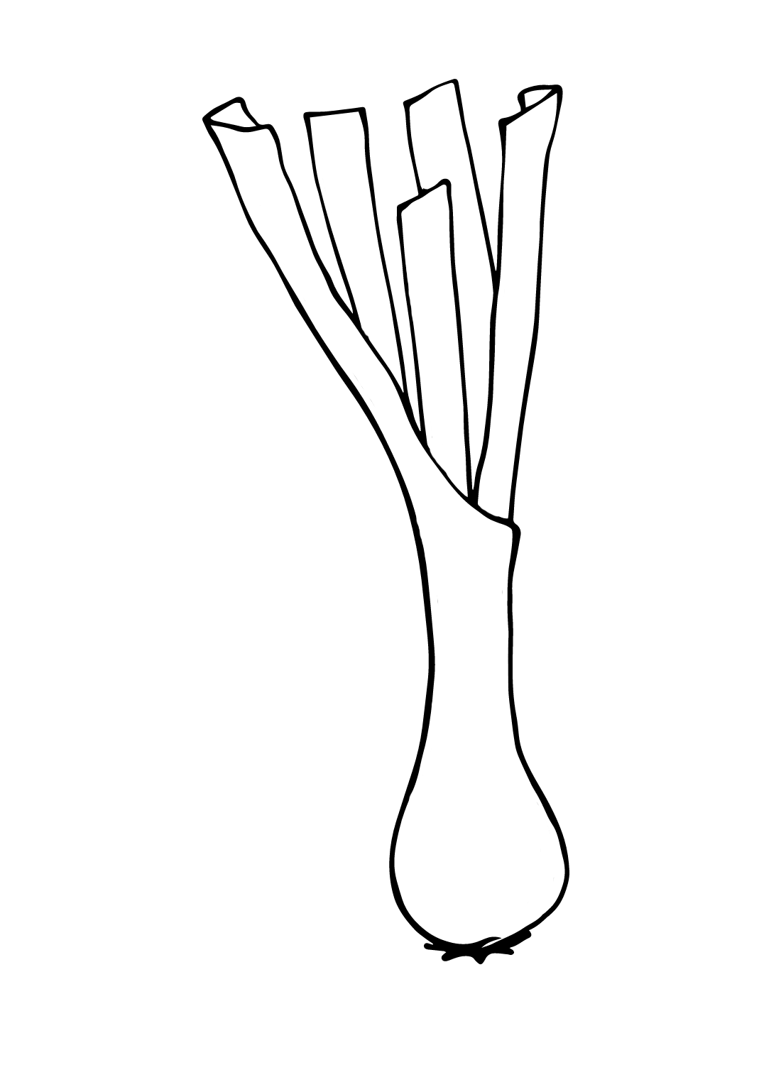 Leek Pictures Coloring Page