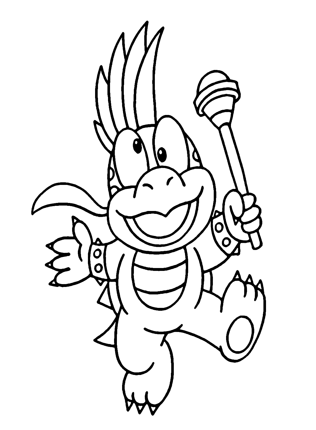 Lemmy Mario Coloring Page