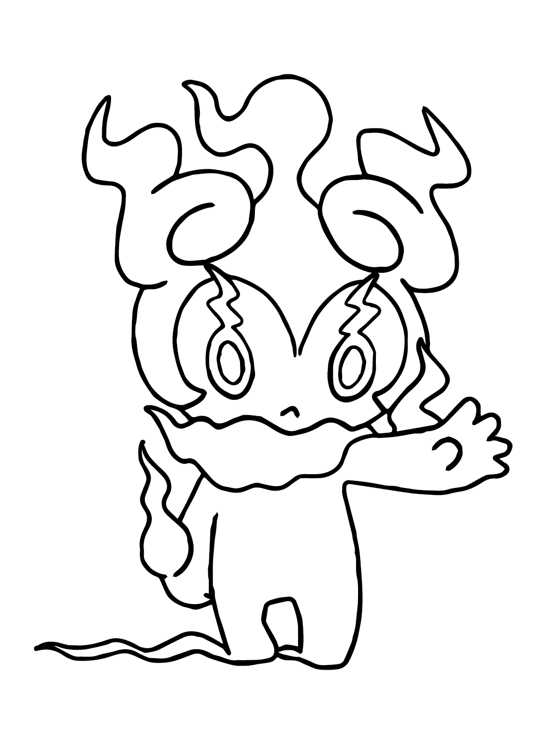 Lineart of Marshadow Coloring Page