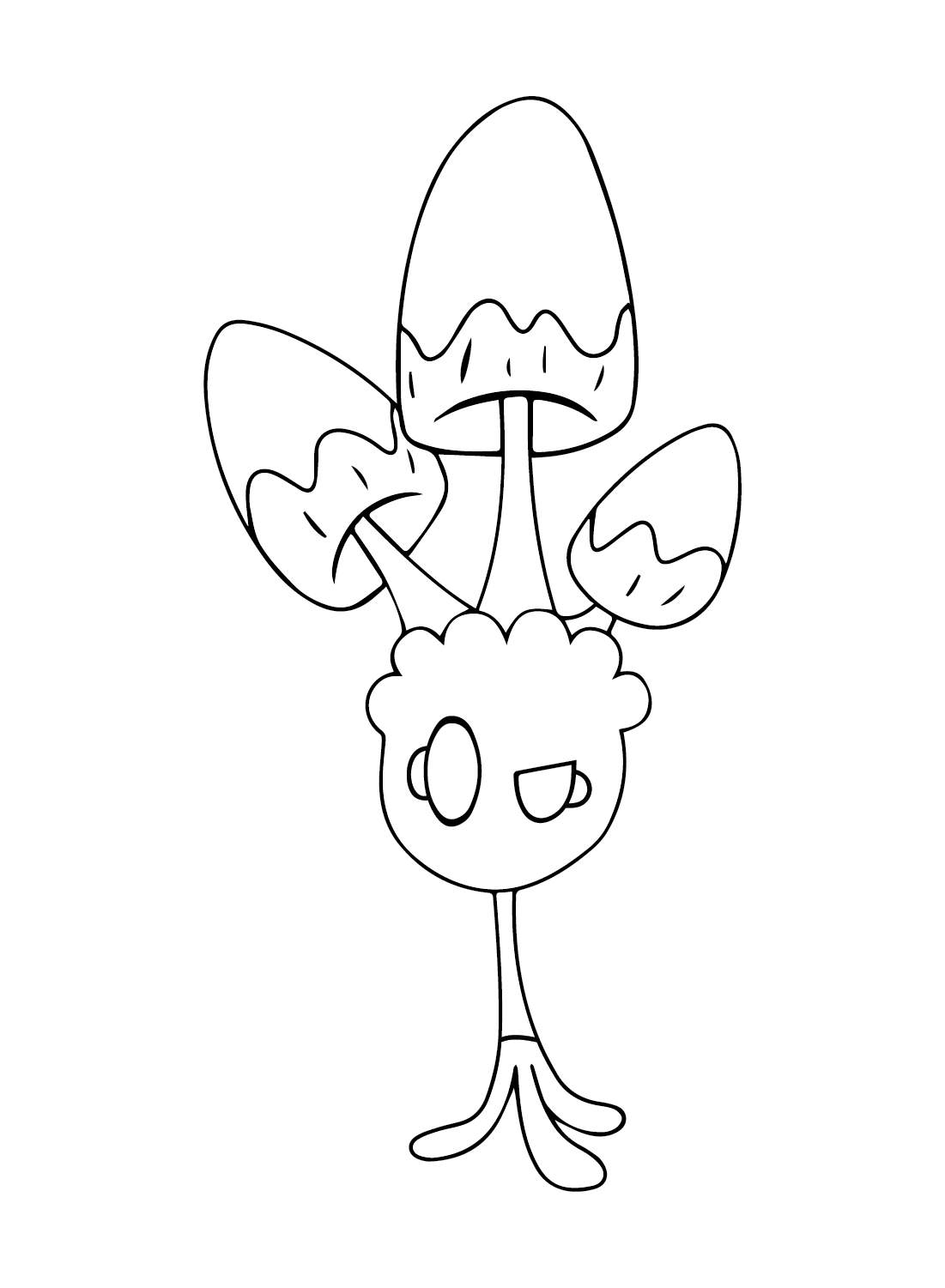 Lineart of Morelull Coloring Page