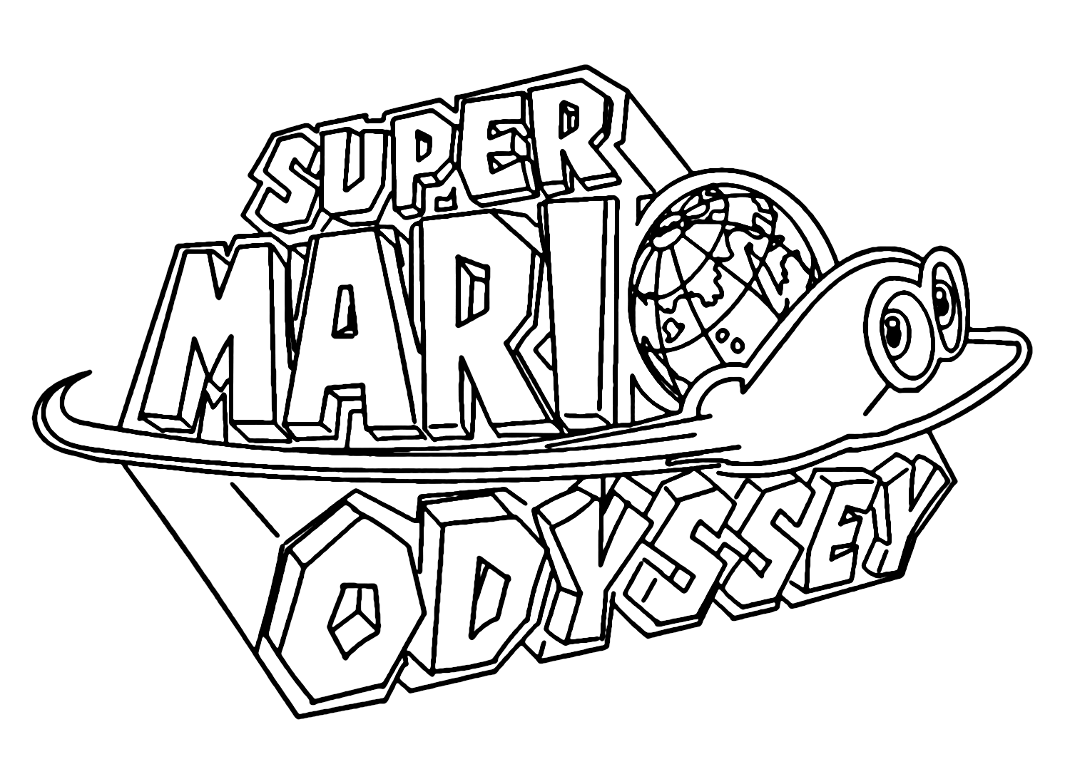 Zeichne Mario aus Super Mario Odyssey Malvorlagen - Super Mario Odyssey ...