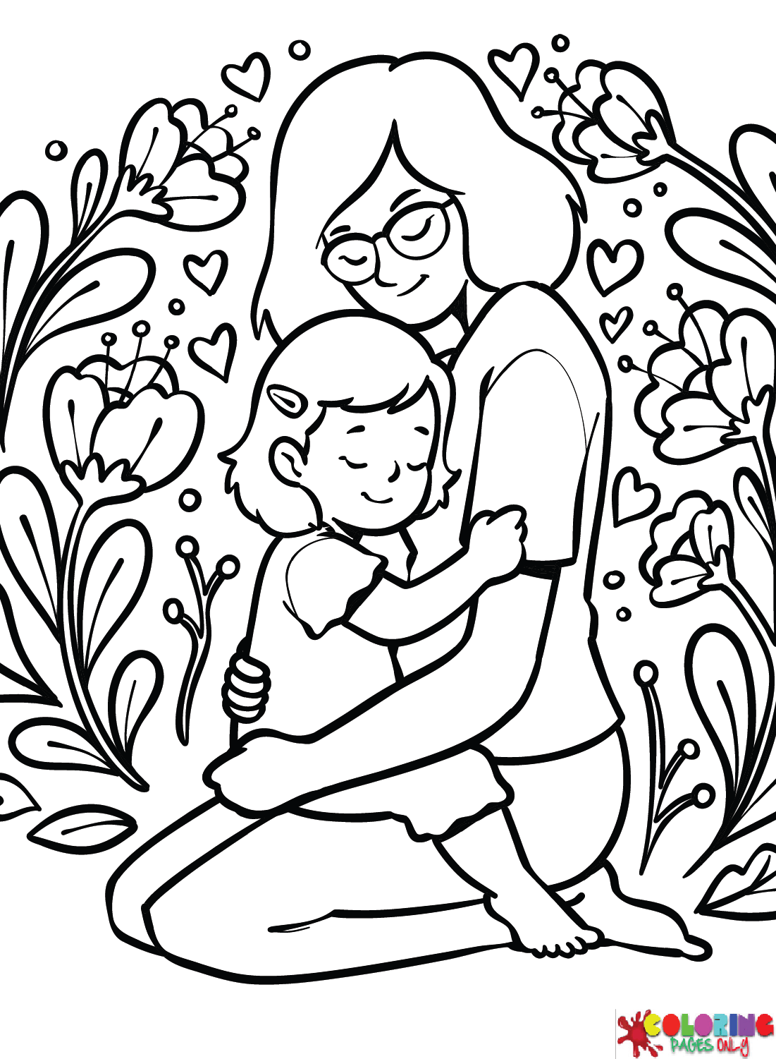 Love Morther Color Sheets Coloring Page Free Printable Coloring Pages