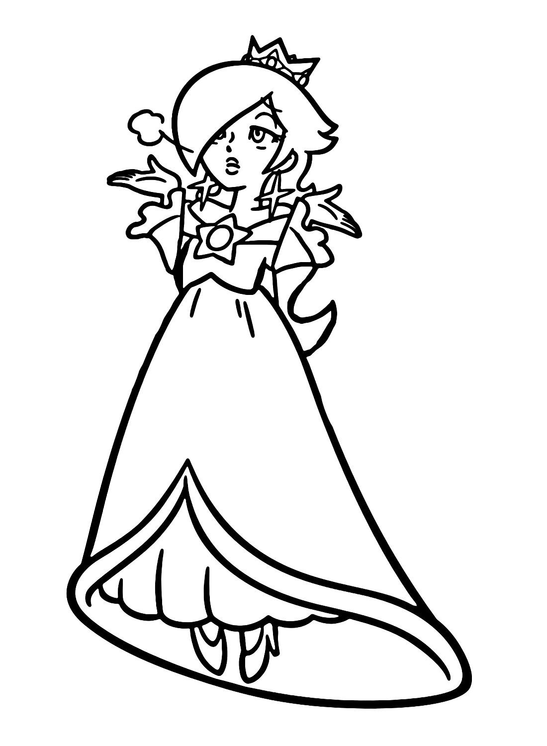 Lovely Rosalina Coloring Page
