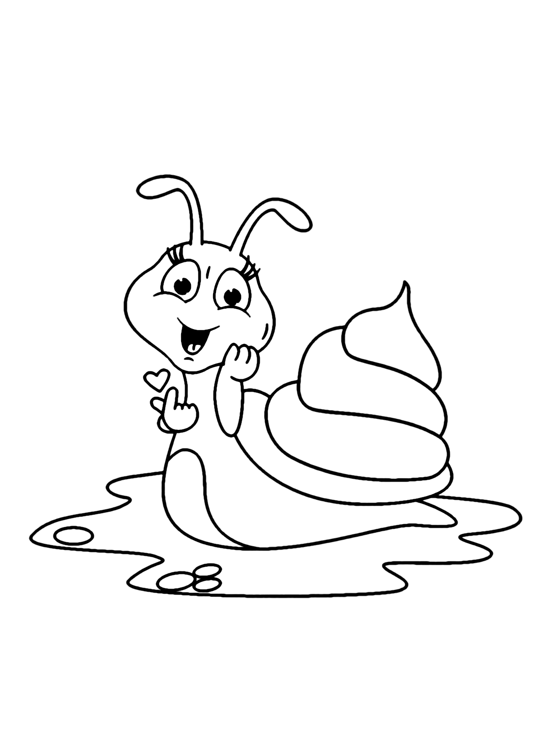 Adorabile lumaca per bambini di Snail