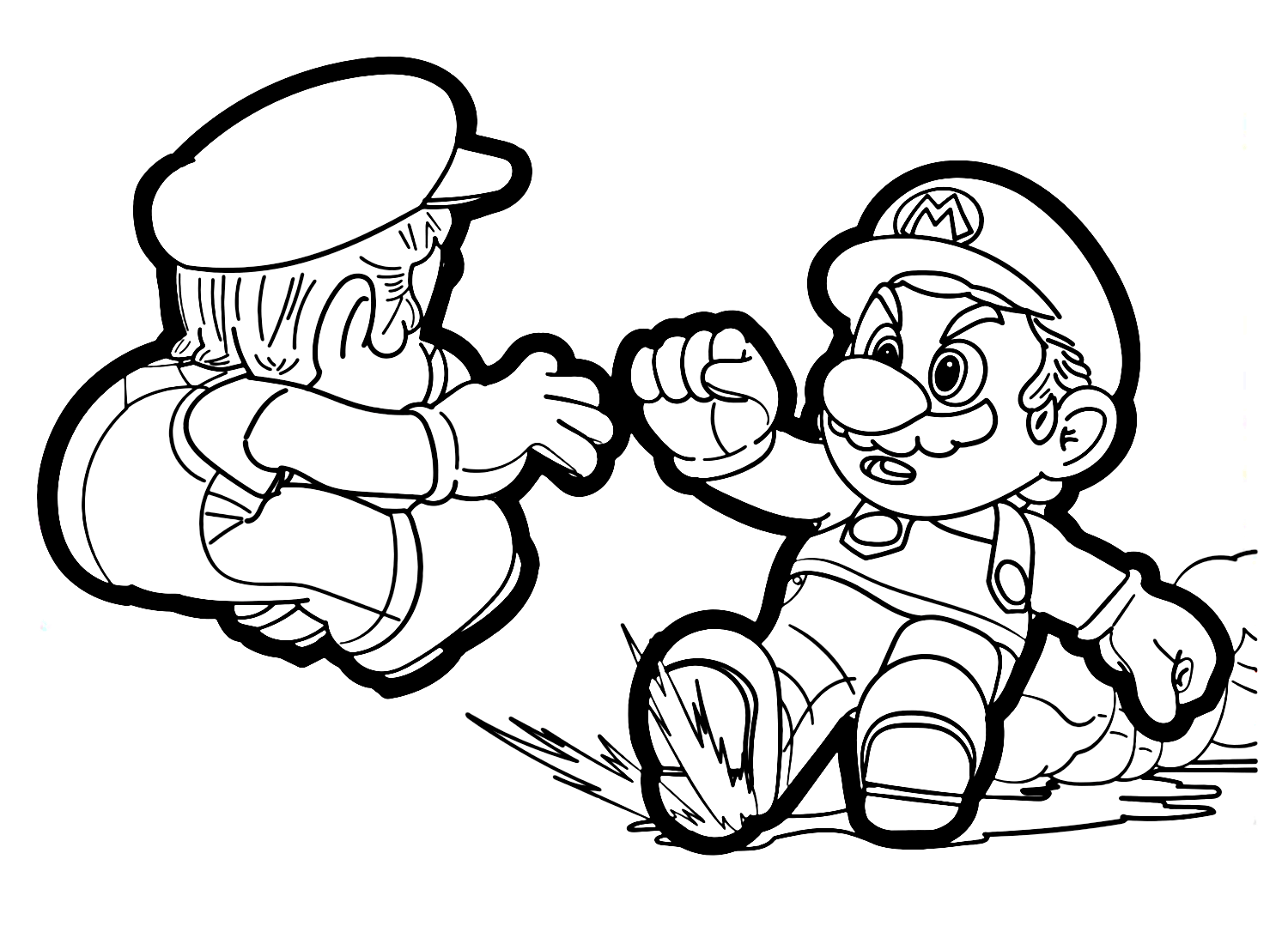 Mario und Luigi aus Super Mario Odyssey aus Super Mario Odyssey