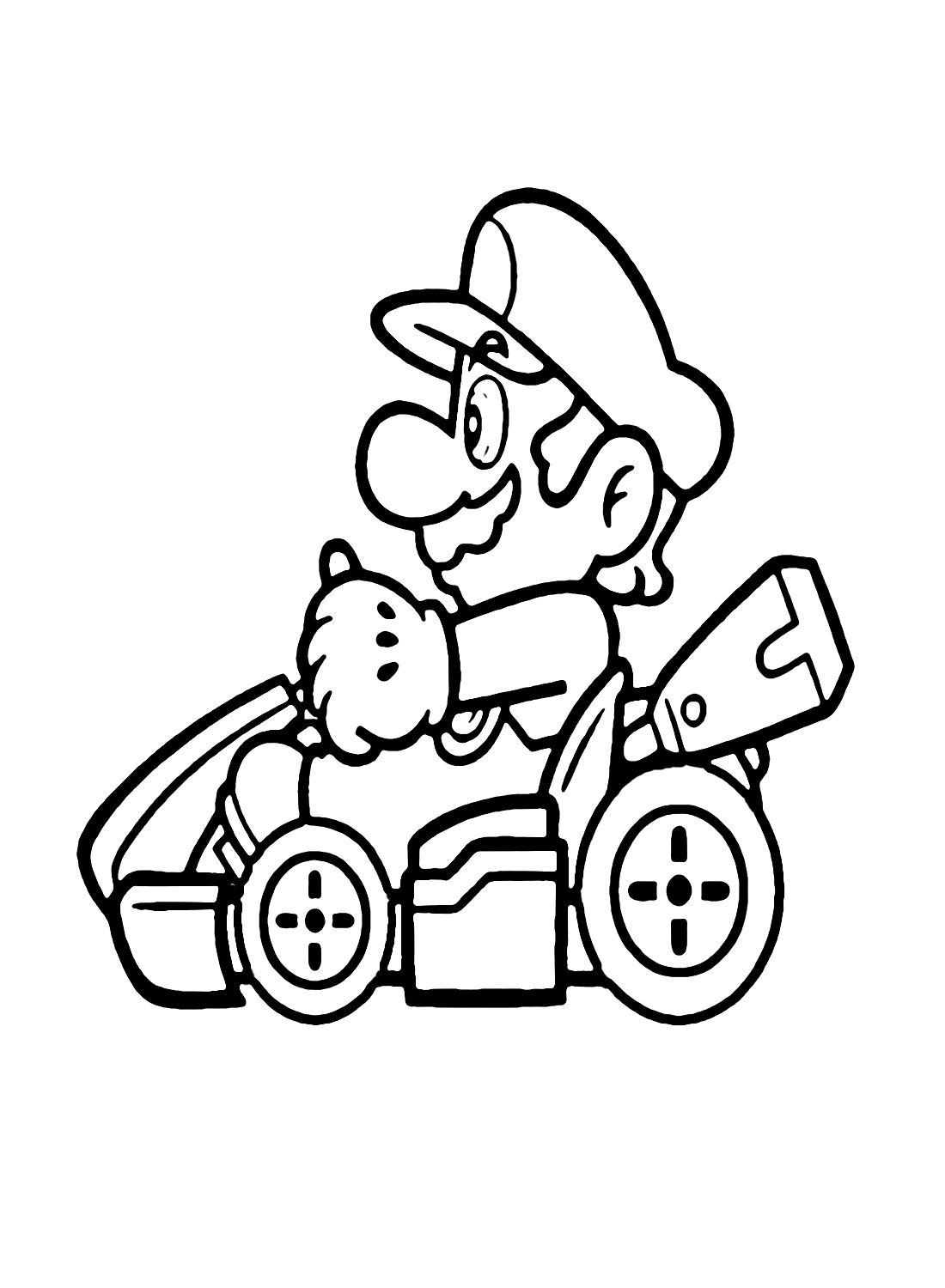 Mario in Mario Kart van Mario Kart