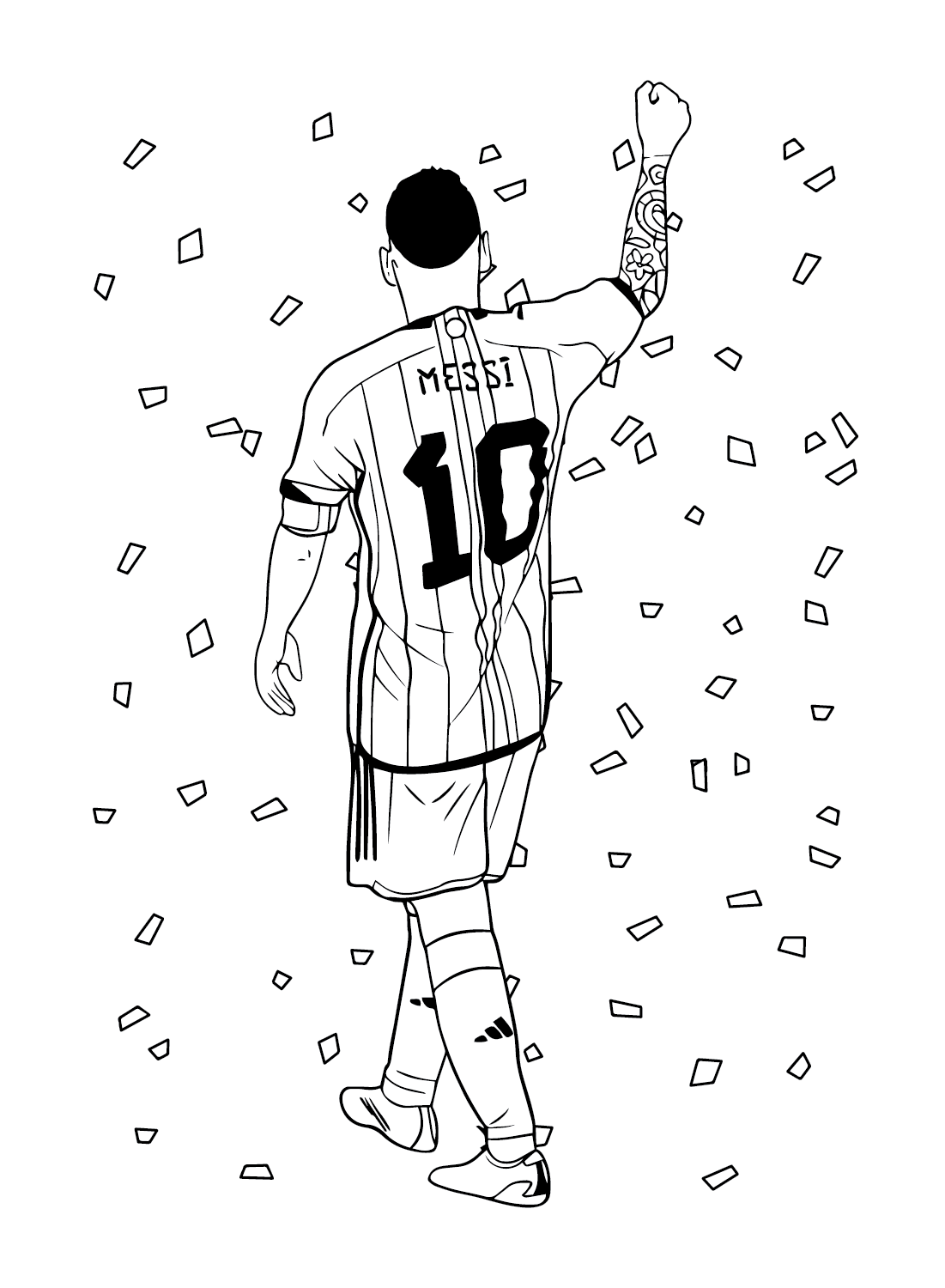 Messi puede colorear de Lionel Messi