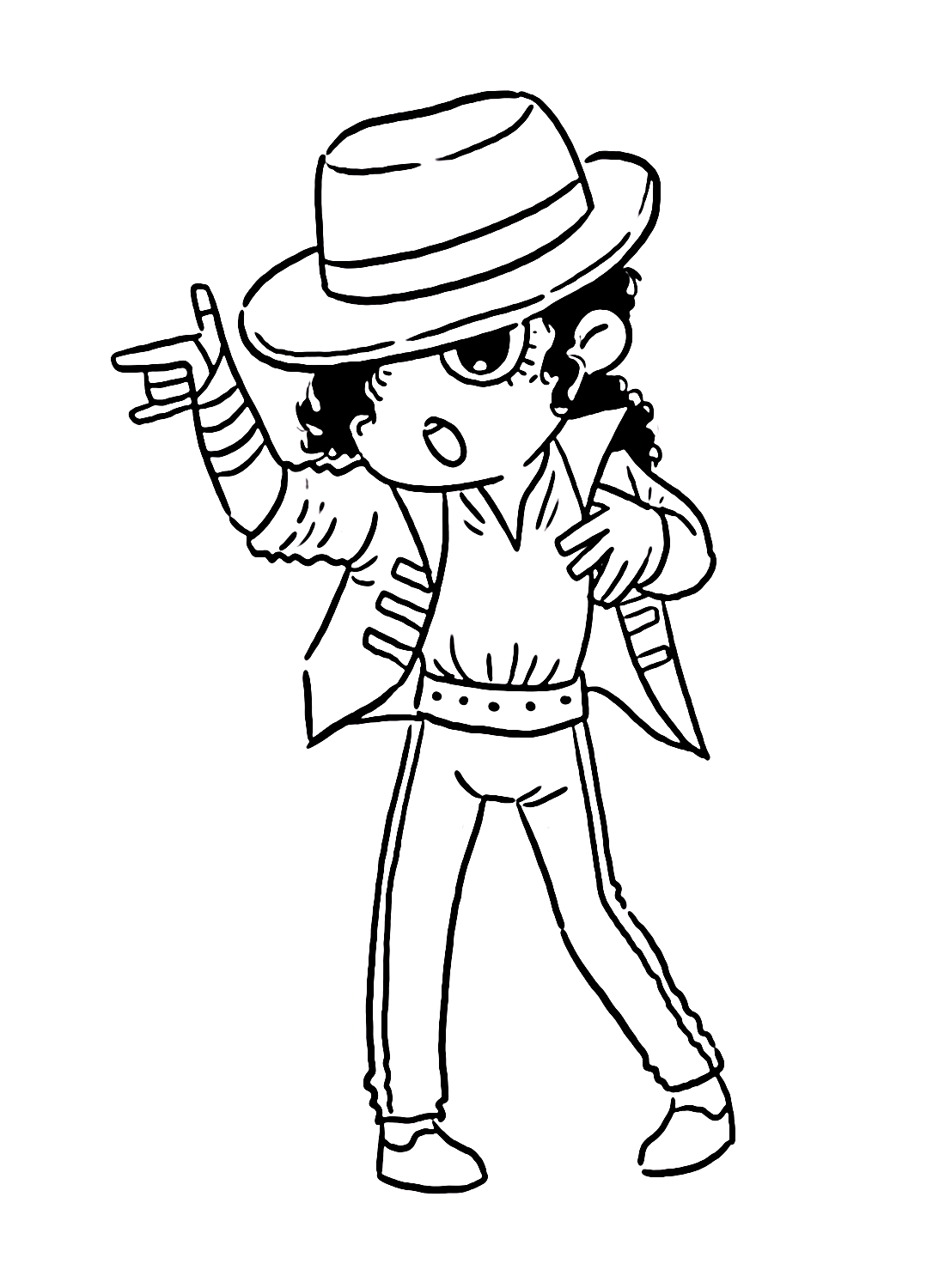 Hojas Para Colorear De Michael Jackson Para Imprimir