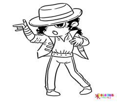 Michael Jackson Coloring Pages