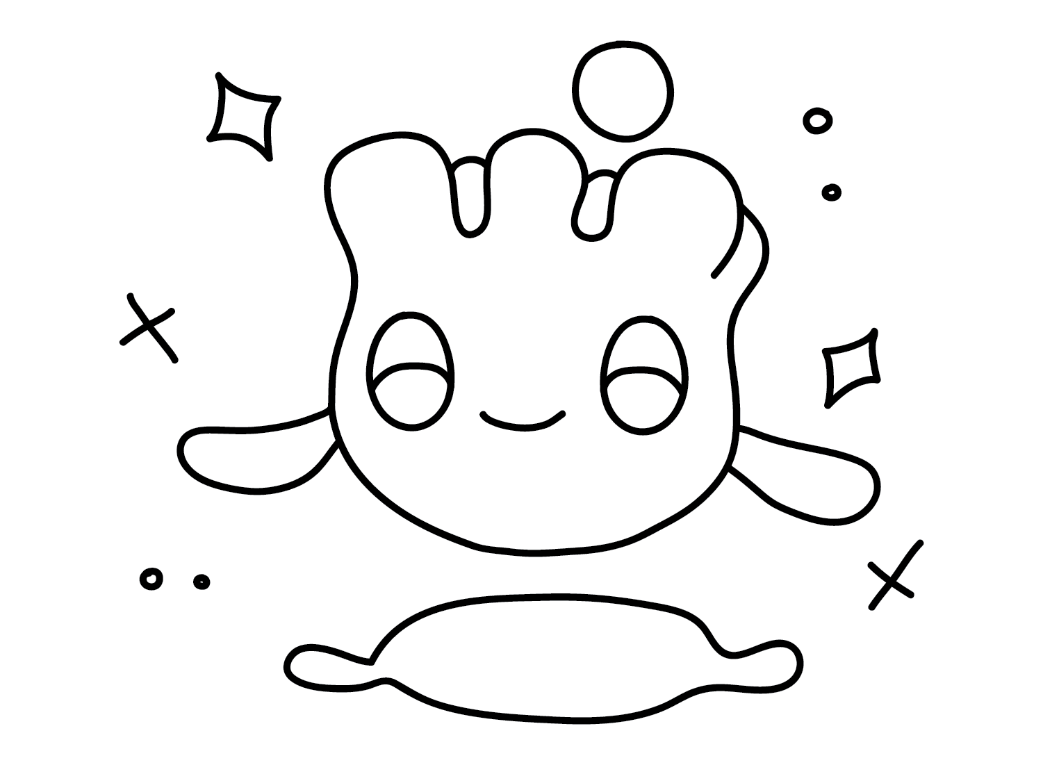 Milcery Kawaii Coloring Page