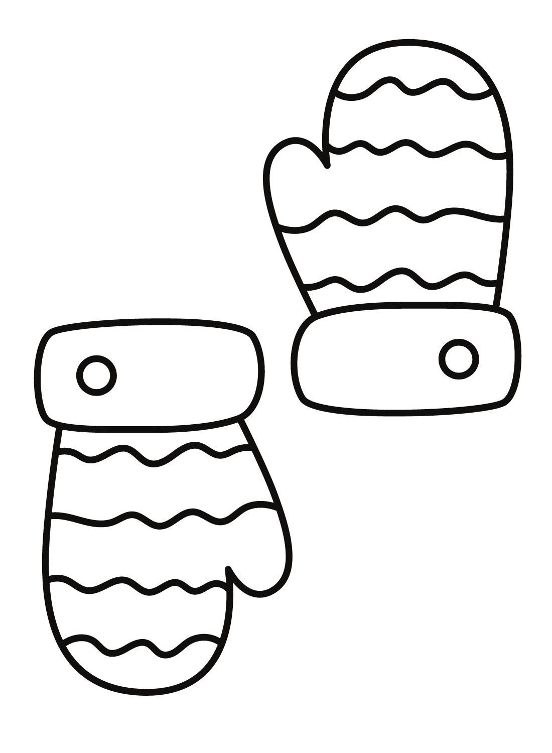 Mittens Printable Coloring Page