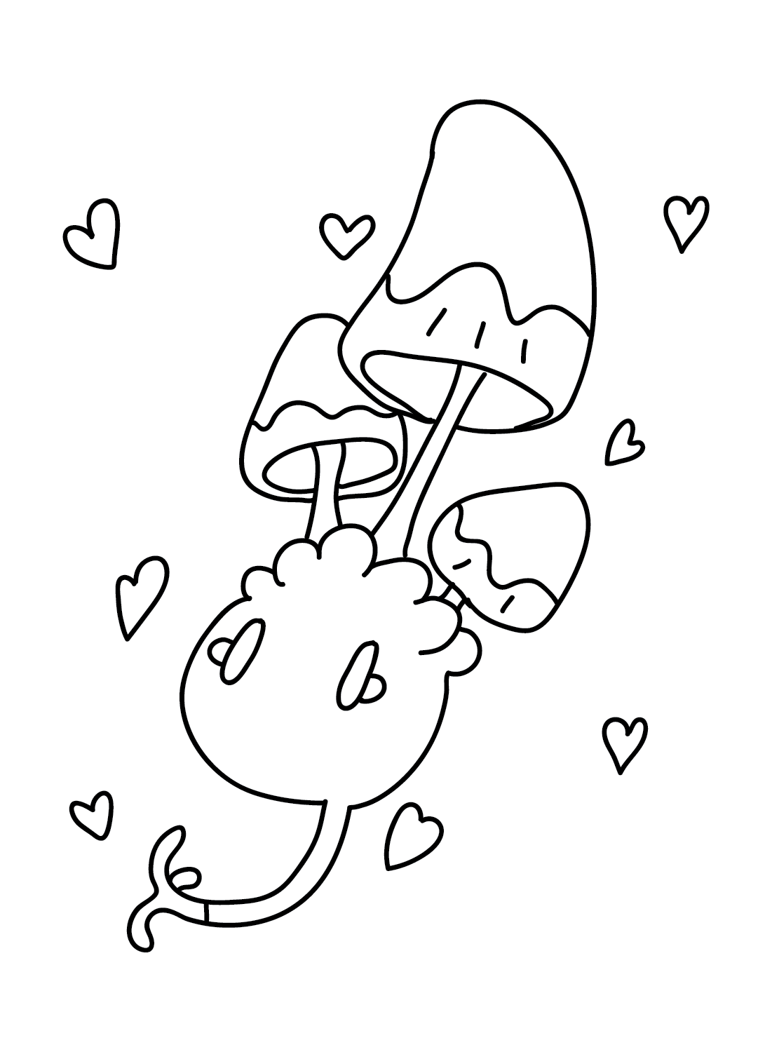 Morelull Lovely Coloring Page