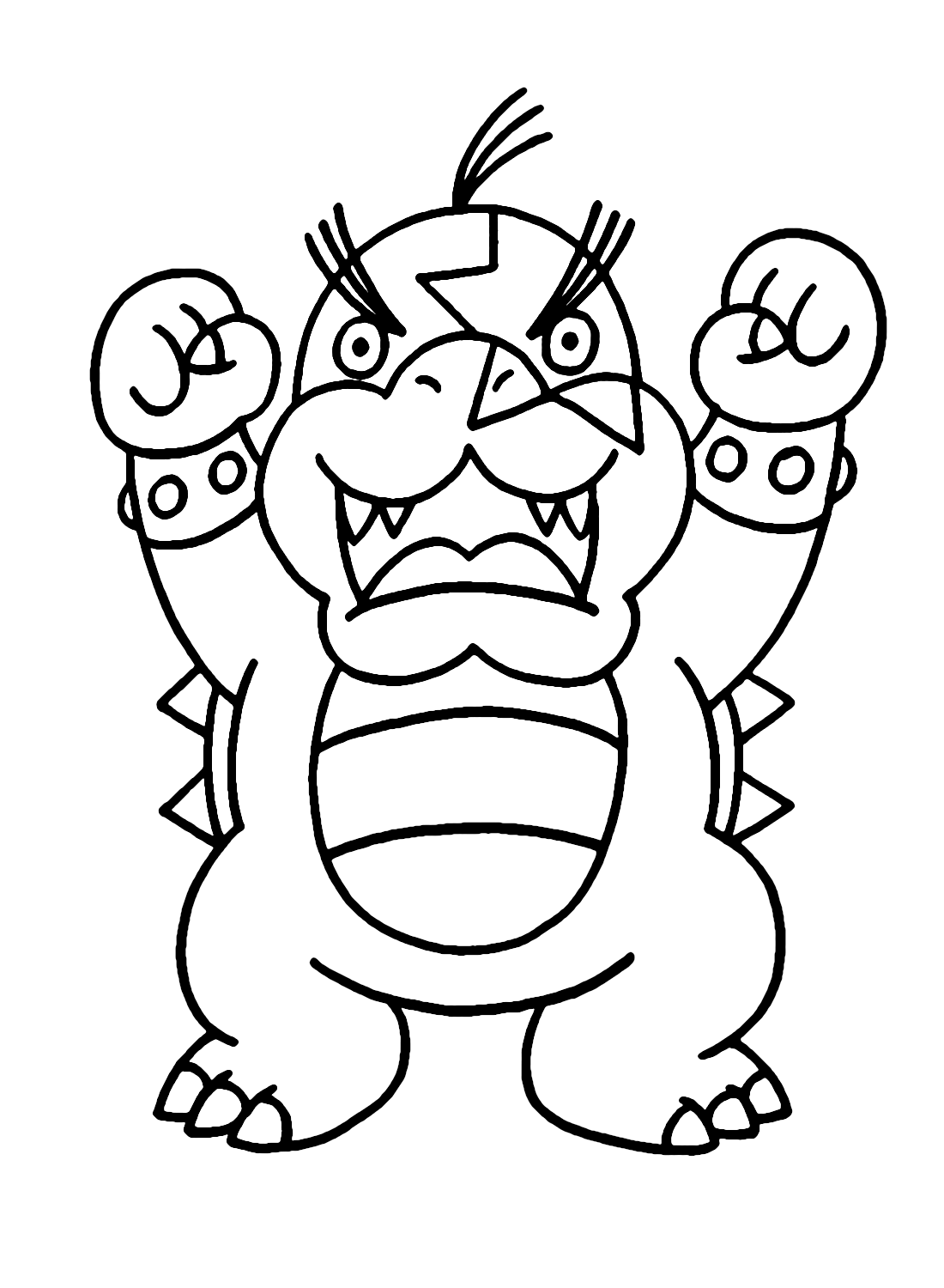 Morton Koopa from Super Mario Coloring Pages