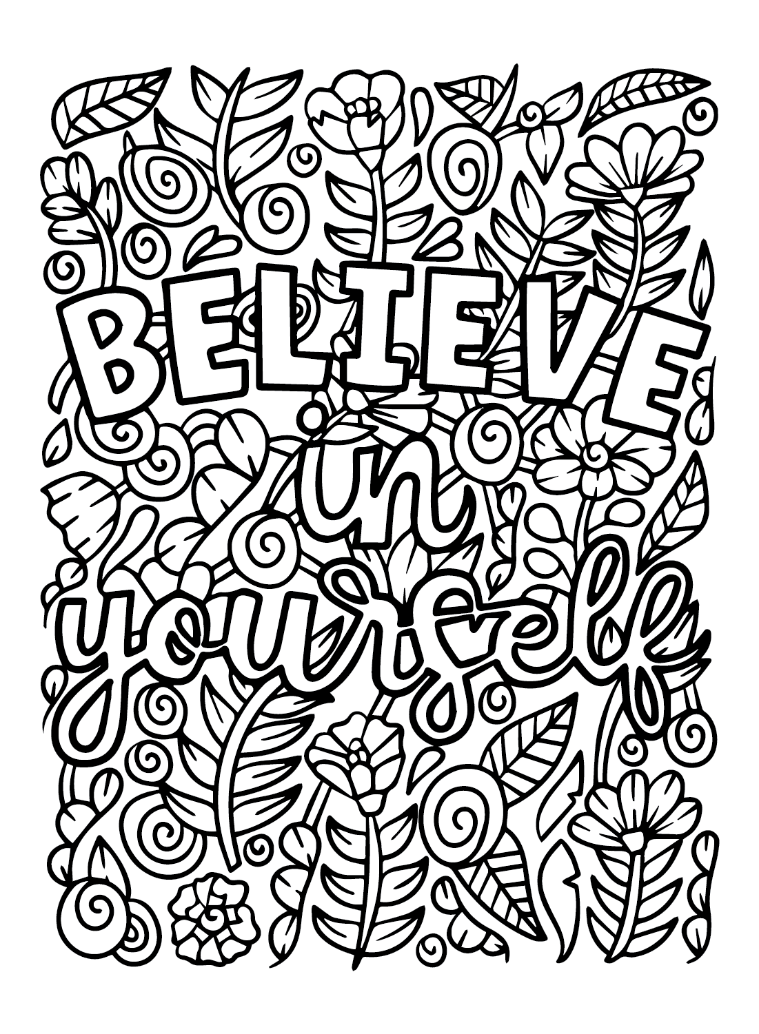 Inspirational Coloring Pages For Teens