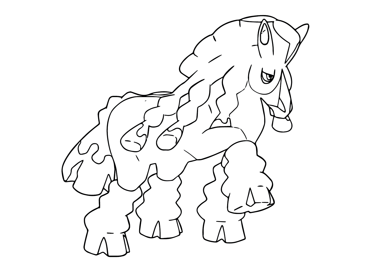 Mudsdale to Print Coloring Page