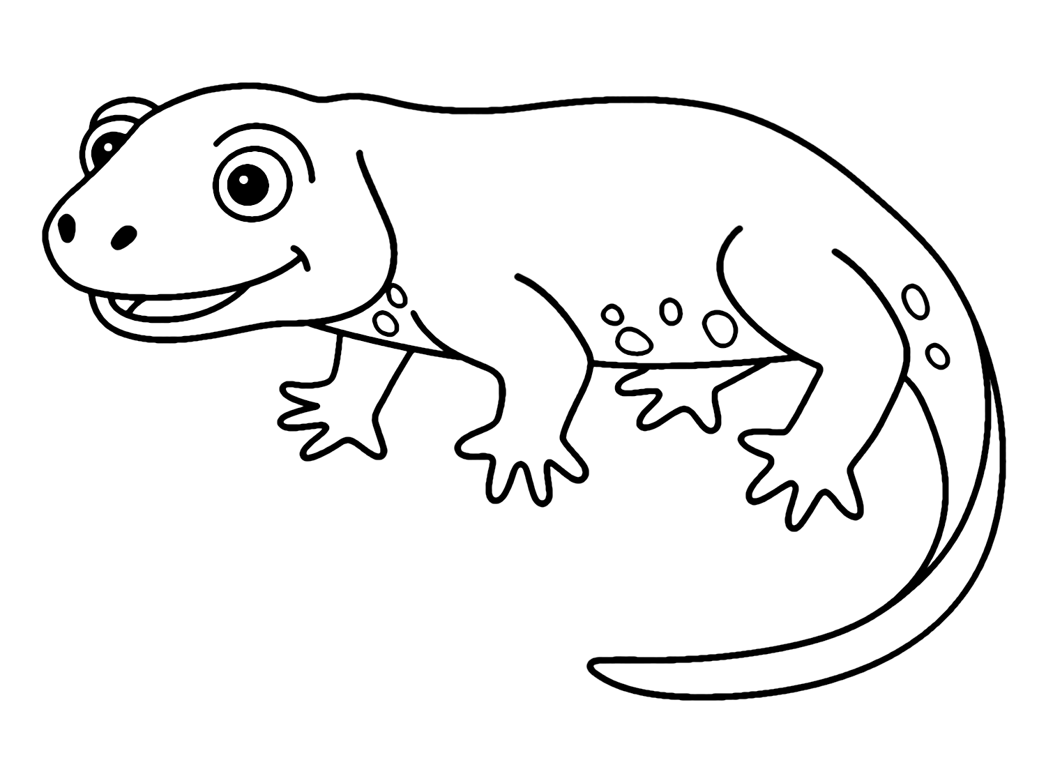 Newt Free Coloring Pages