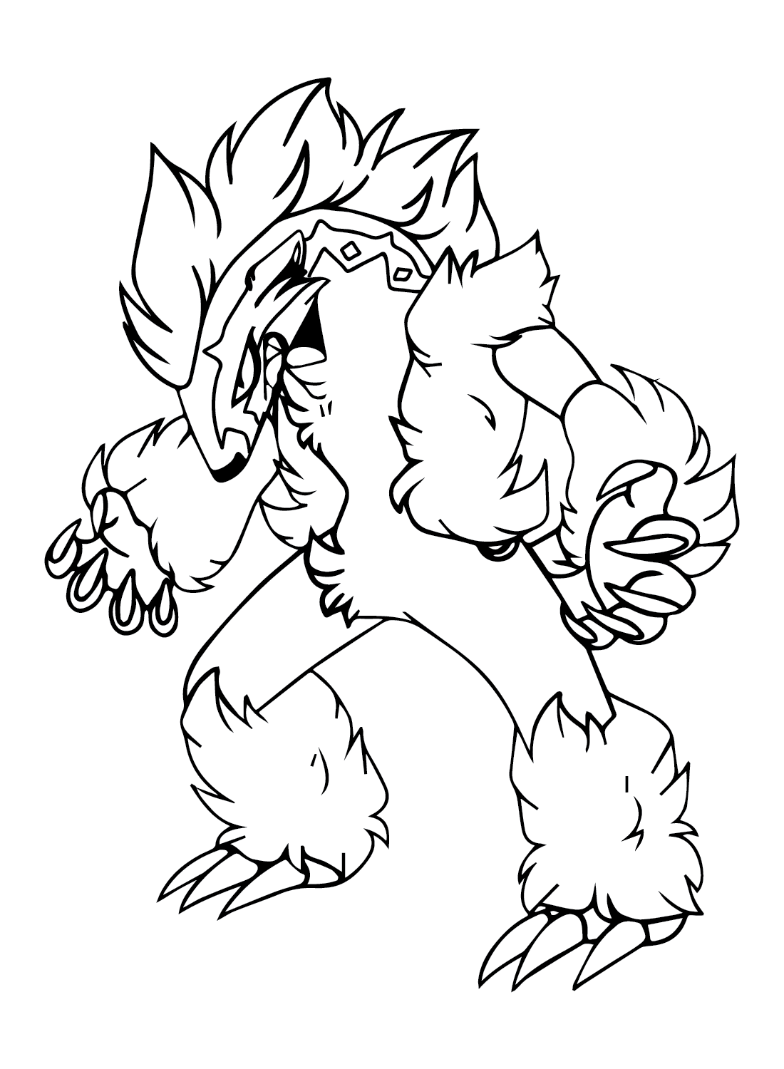 Obstagoon Pictures Coloring Page