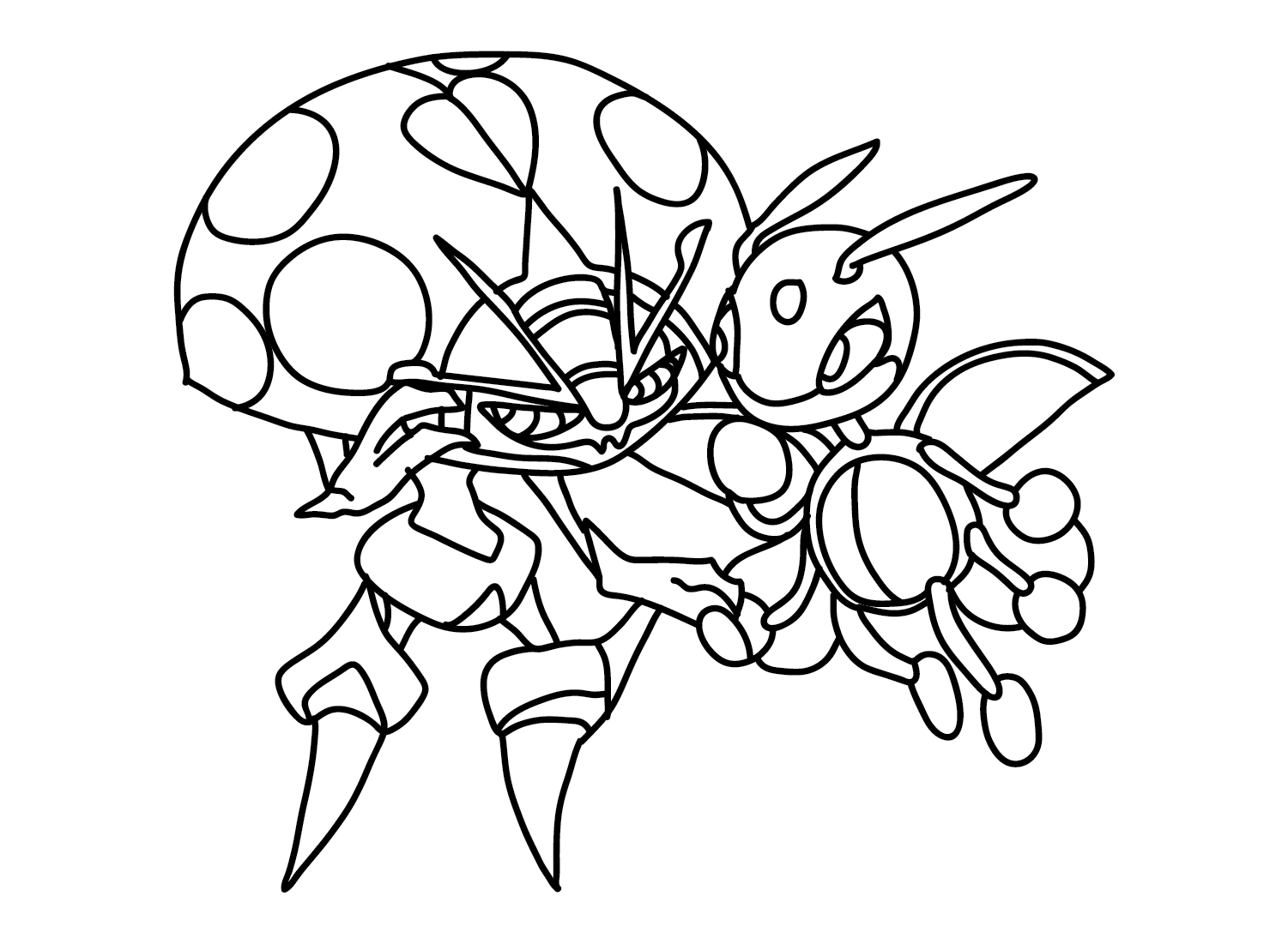 Orbeetle Free Coloring Page