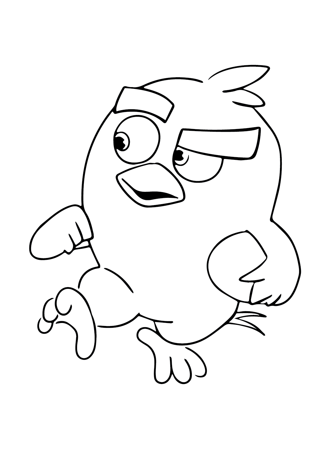 Red (Angry Bird) Images Coloring Pages - Free Printable Coloring Pages