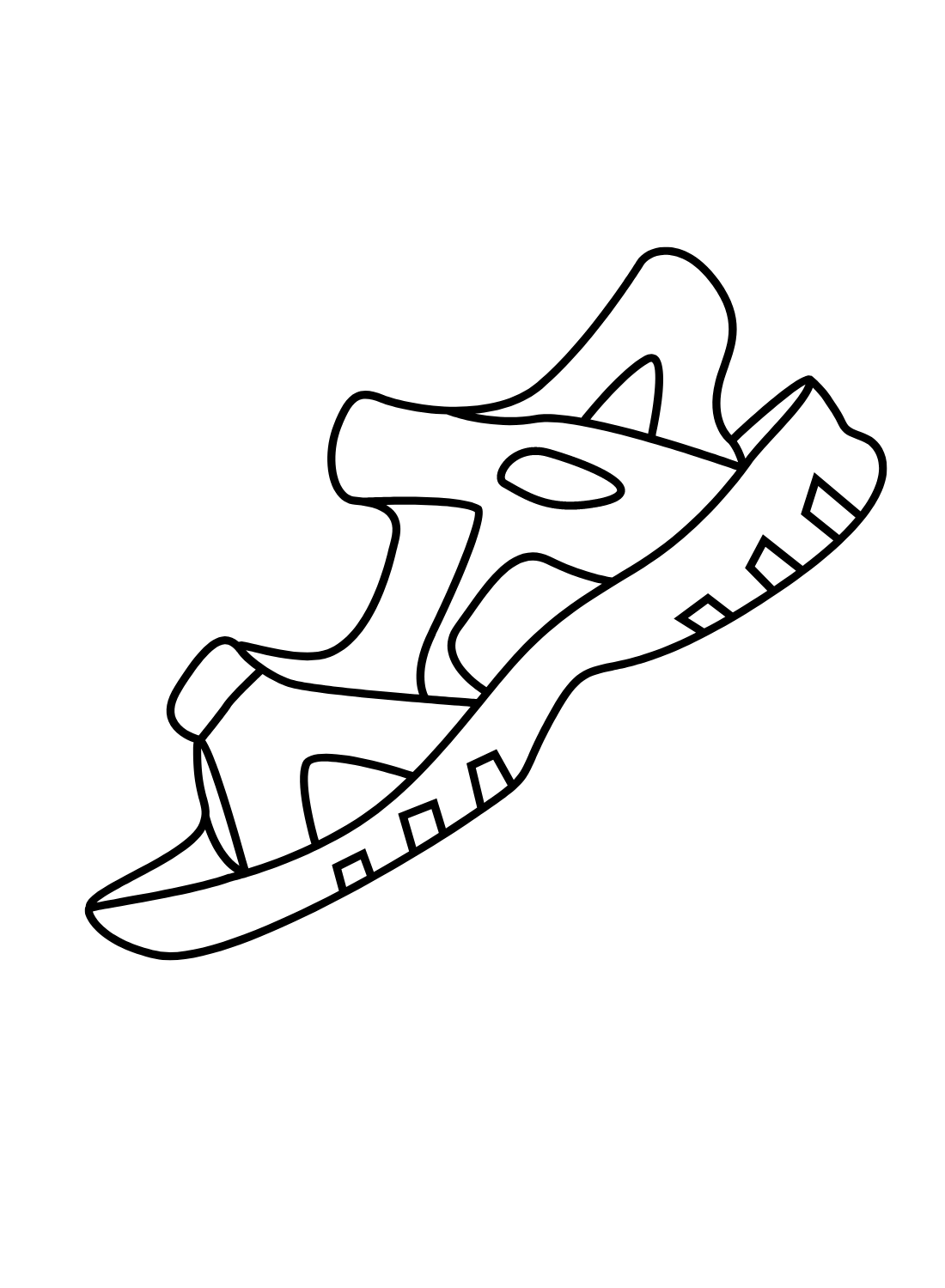 Pictures Sandals Coloring Page