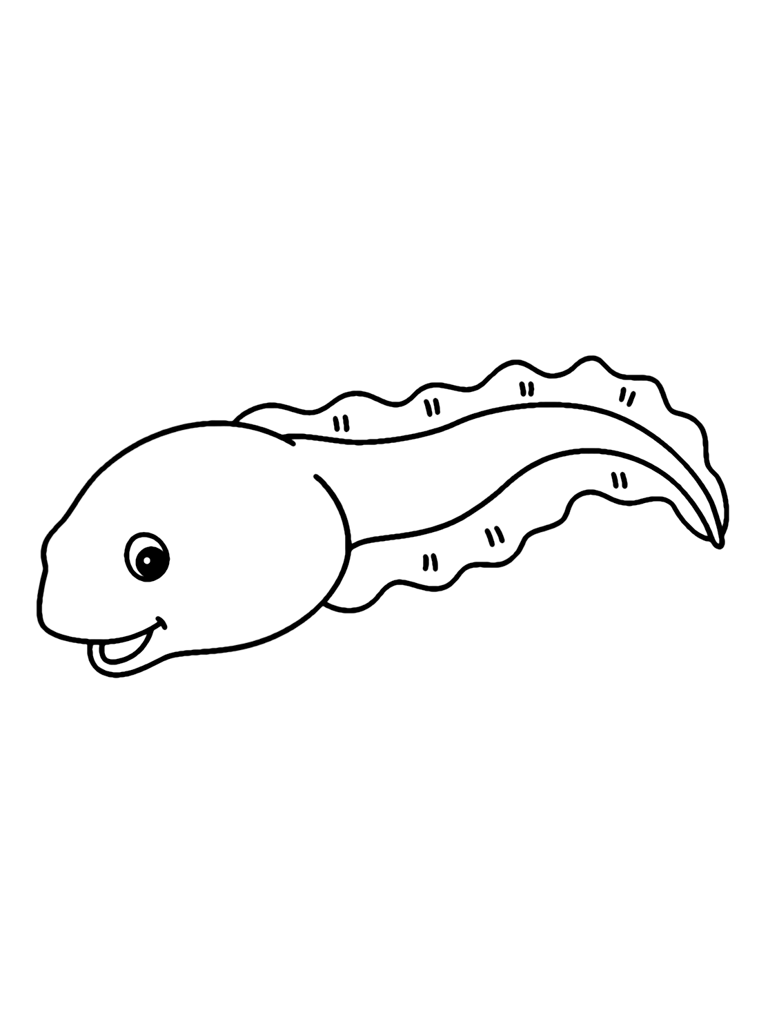 Pictures of Tadpole Coloring Page