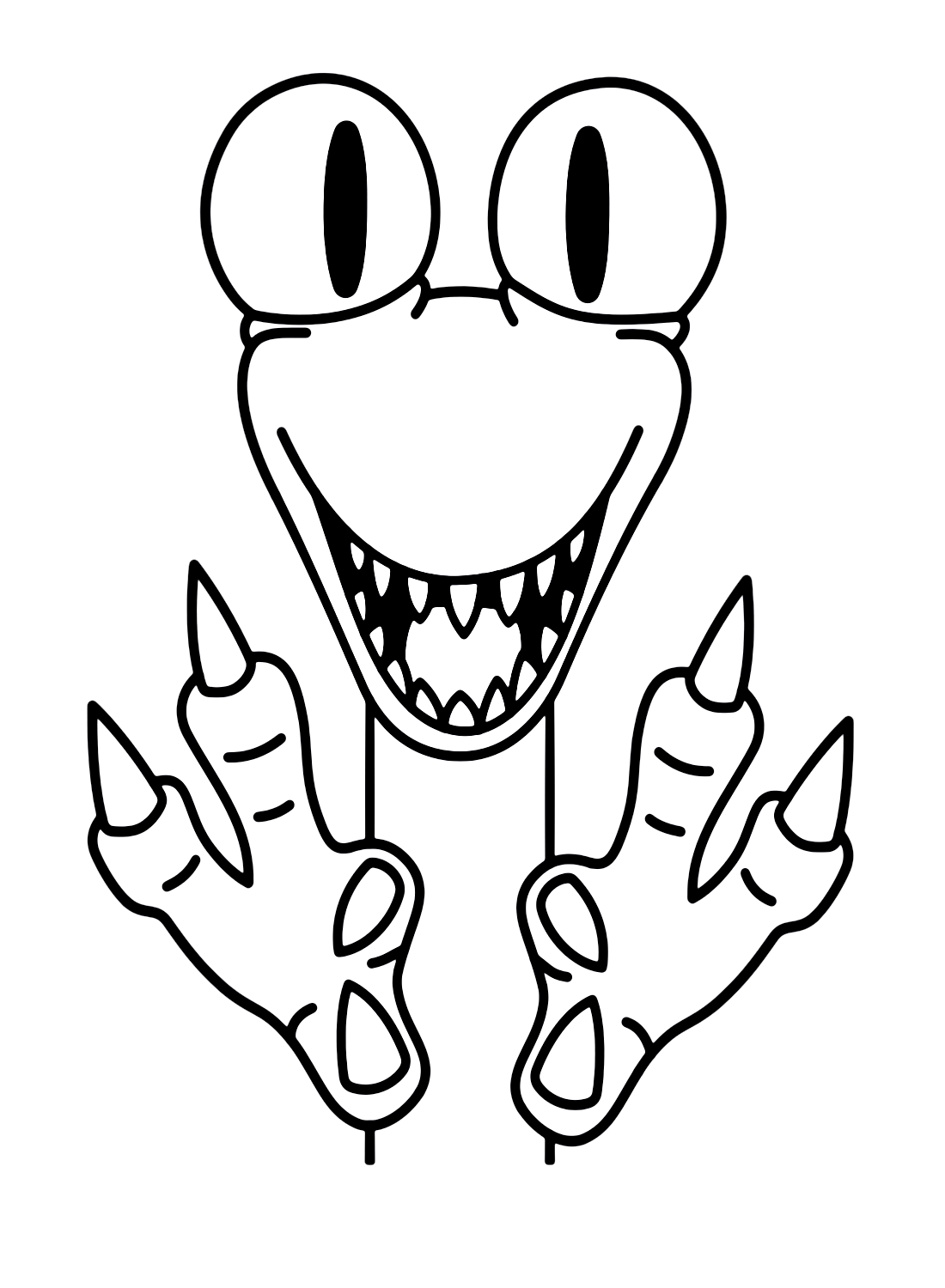 Picutres Orange Rainbow Friends Coloring Pages Orange Rainbow Friends 