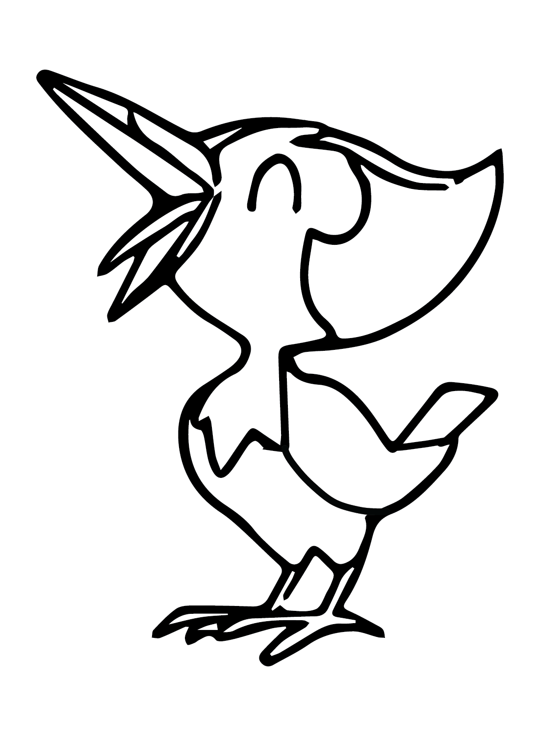Pikipek Cute Coloring Page - Free Printable Coloring Pages