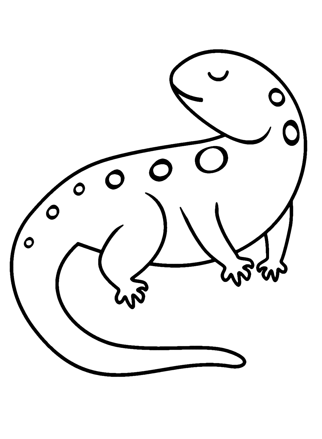 Print Newt Coloring Page