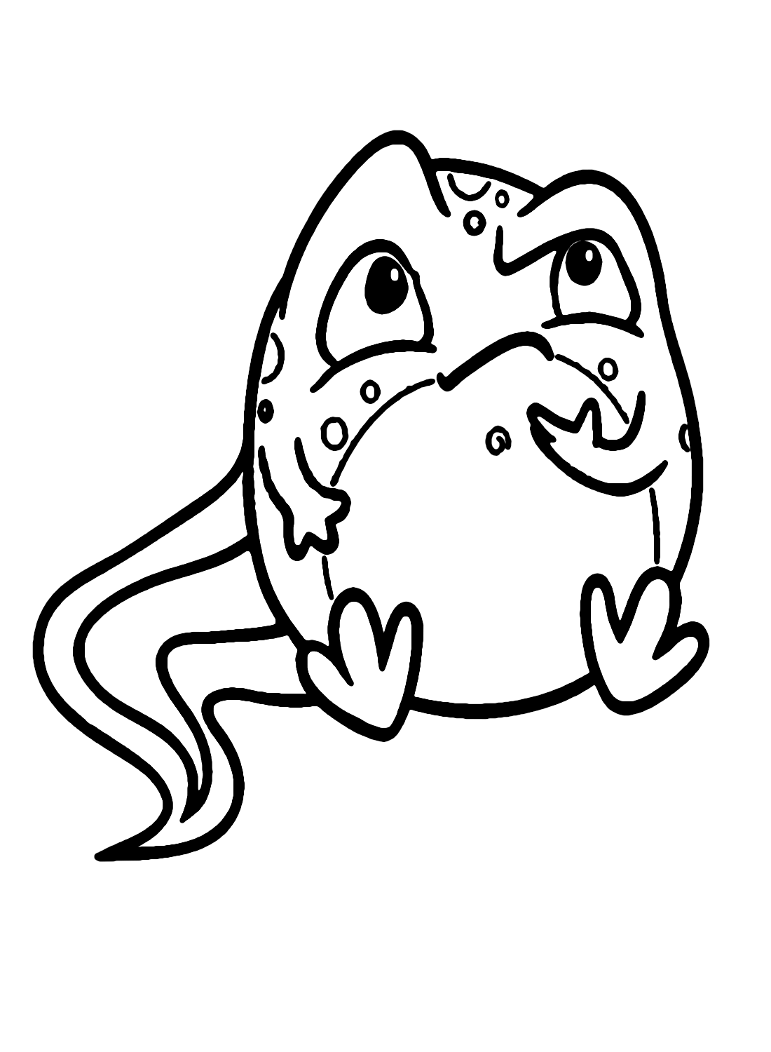 Print Tadpole Coloring Page
