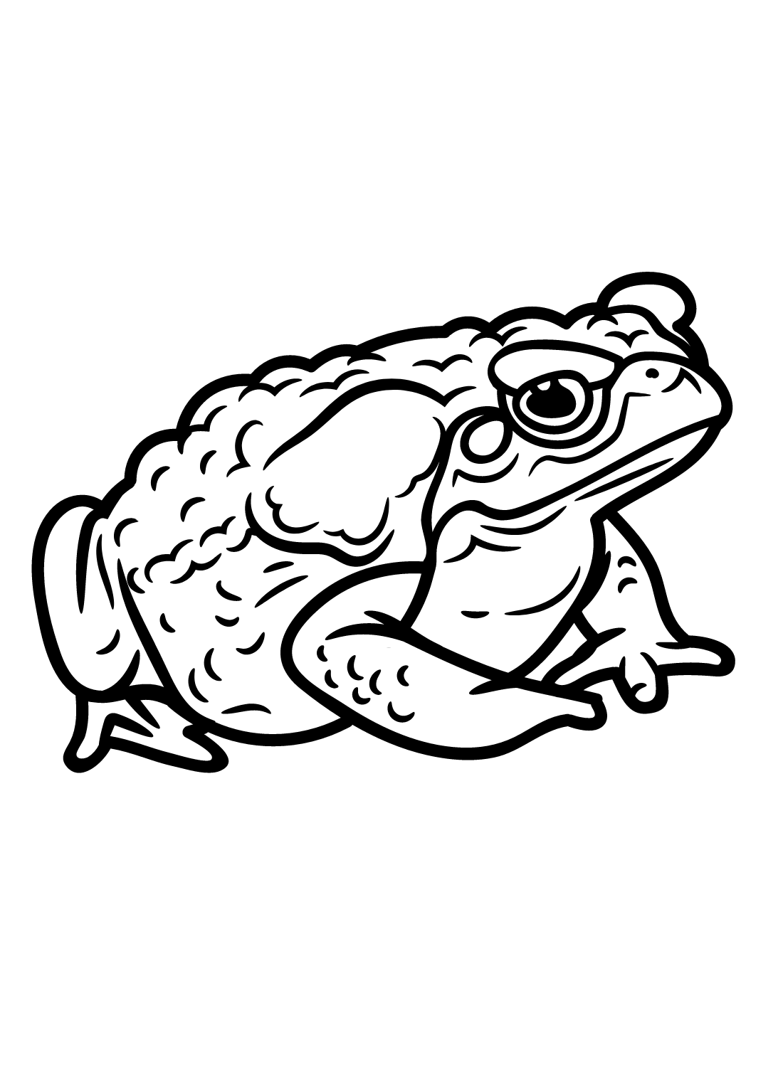 Print Toad Coloring Page