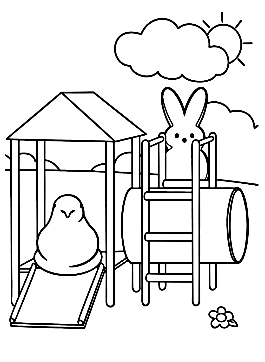 Peep Coloring Sheet Printable