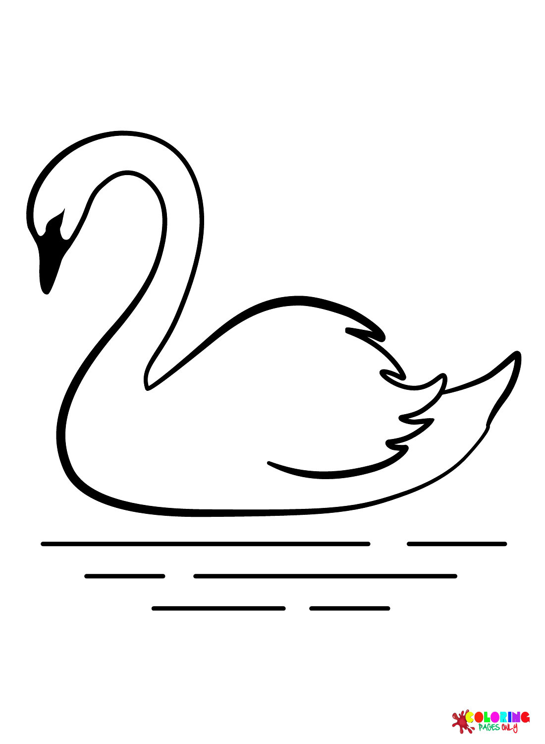 Cisne imprimible de Swan
