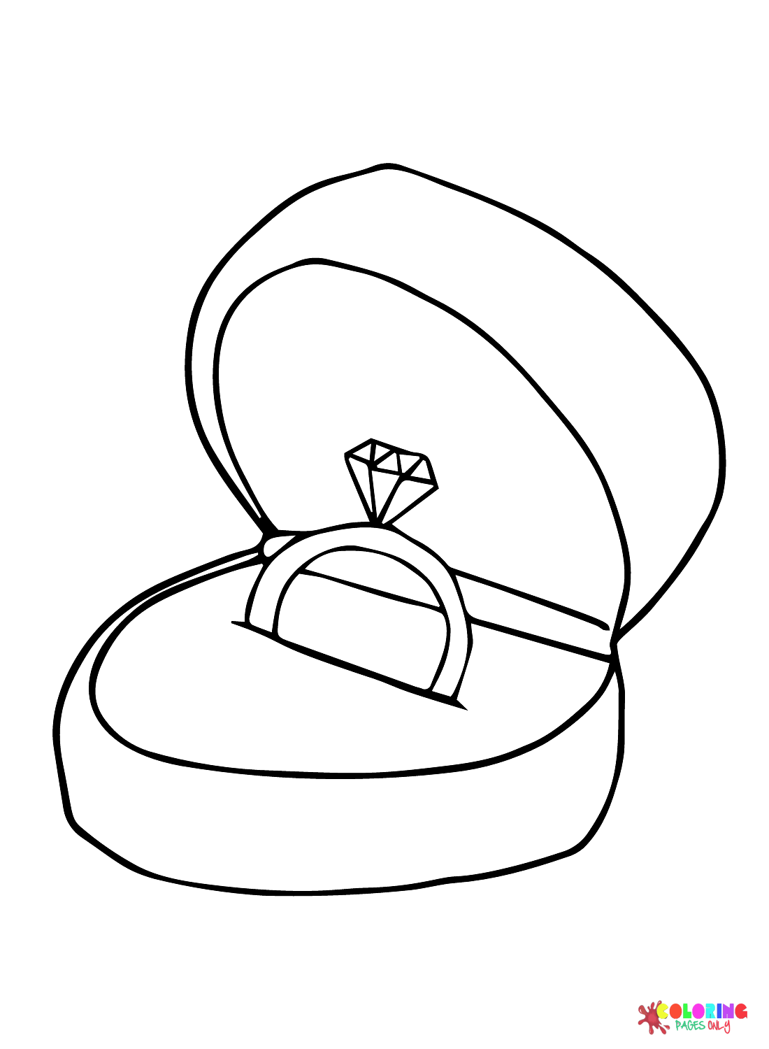 36 Wedding Ring Coloring Pages Free Printable PDF