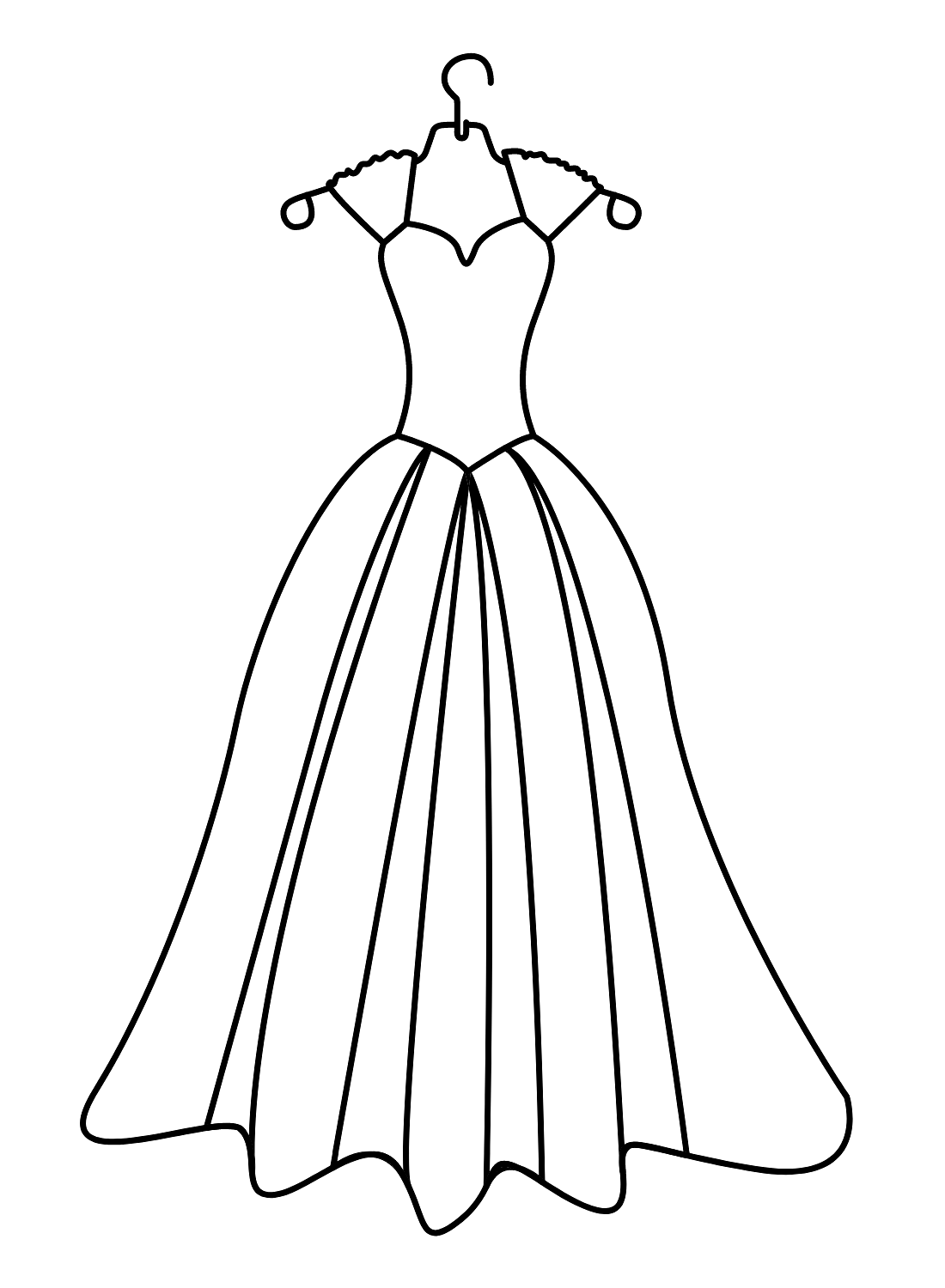 Purple Wedding Dress Coloring Page Free Printable Coloring Pages