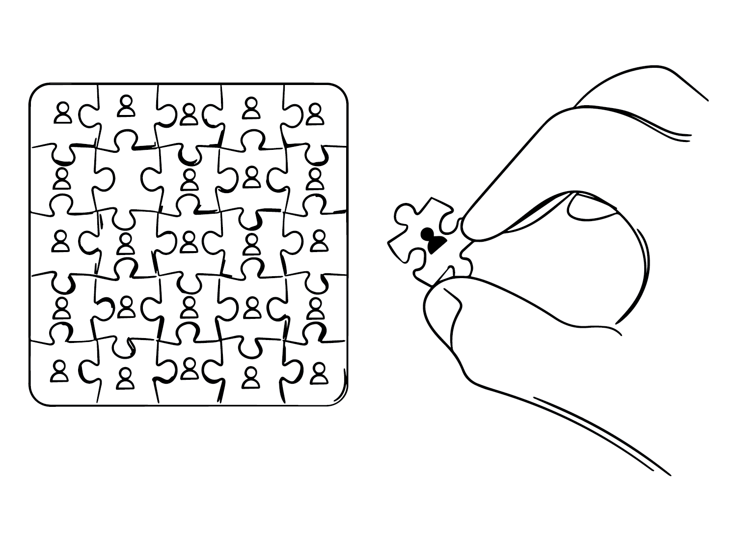 Puzzles Jigsaw Free Coloring Page