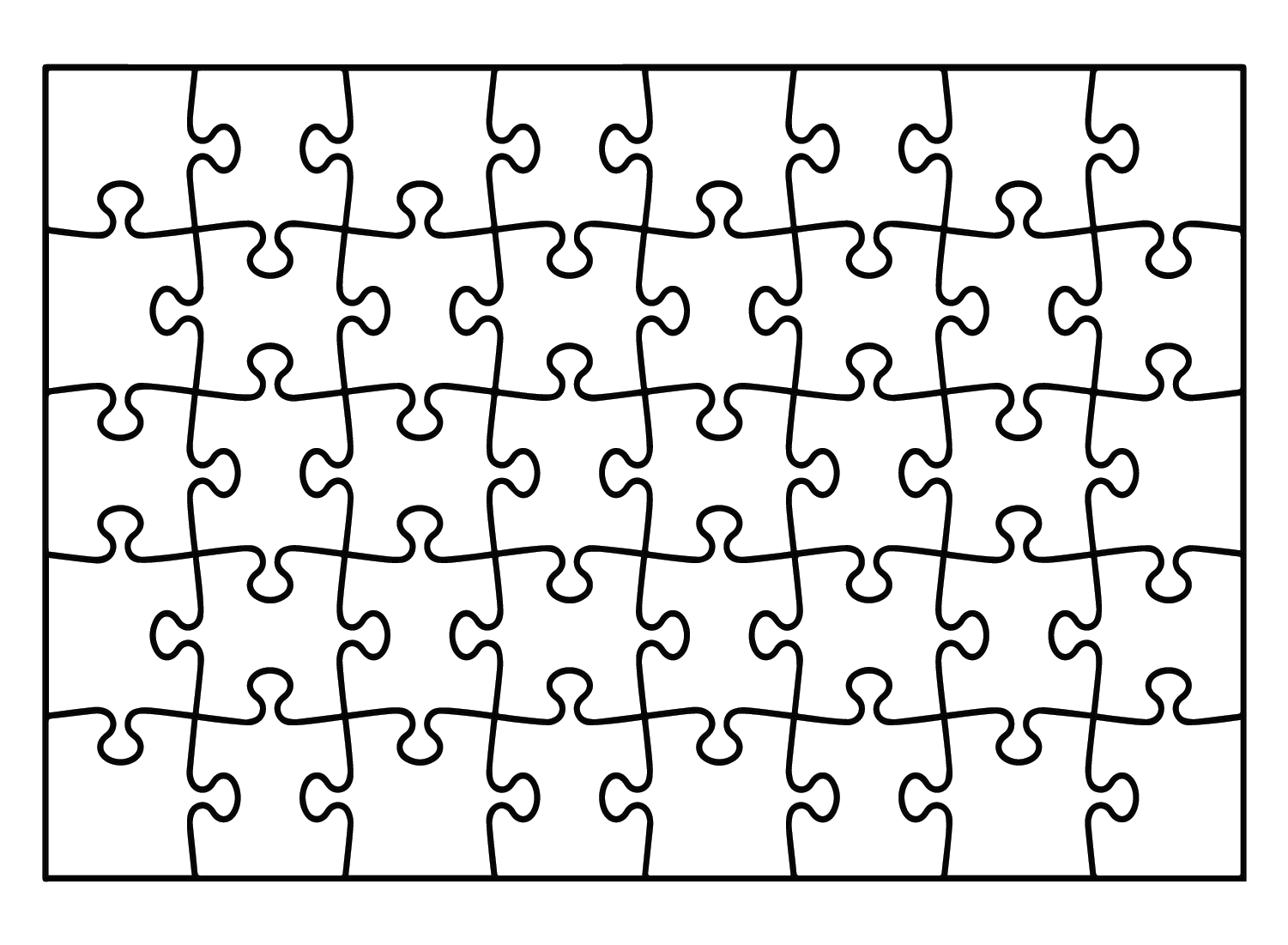 Puzzles Jigsaw Coloring Page