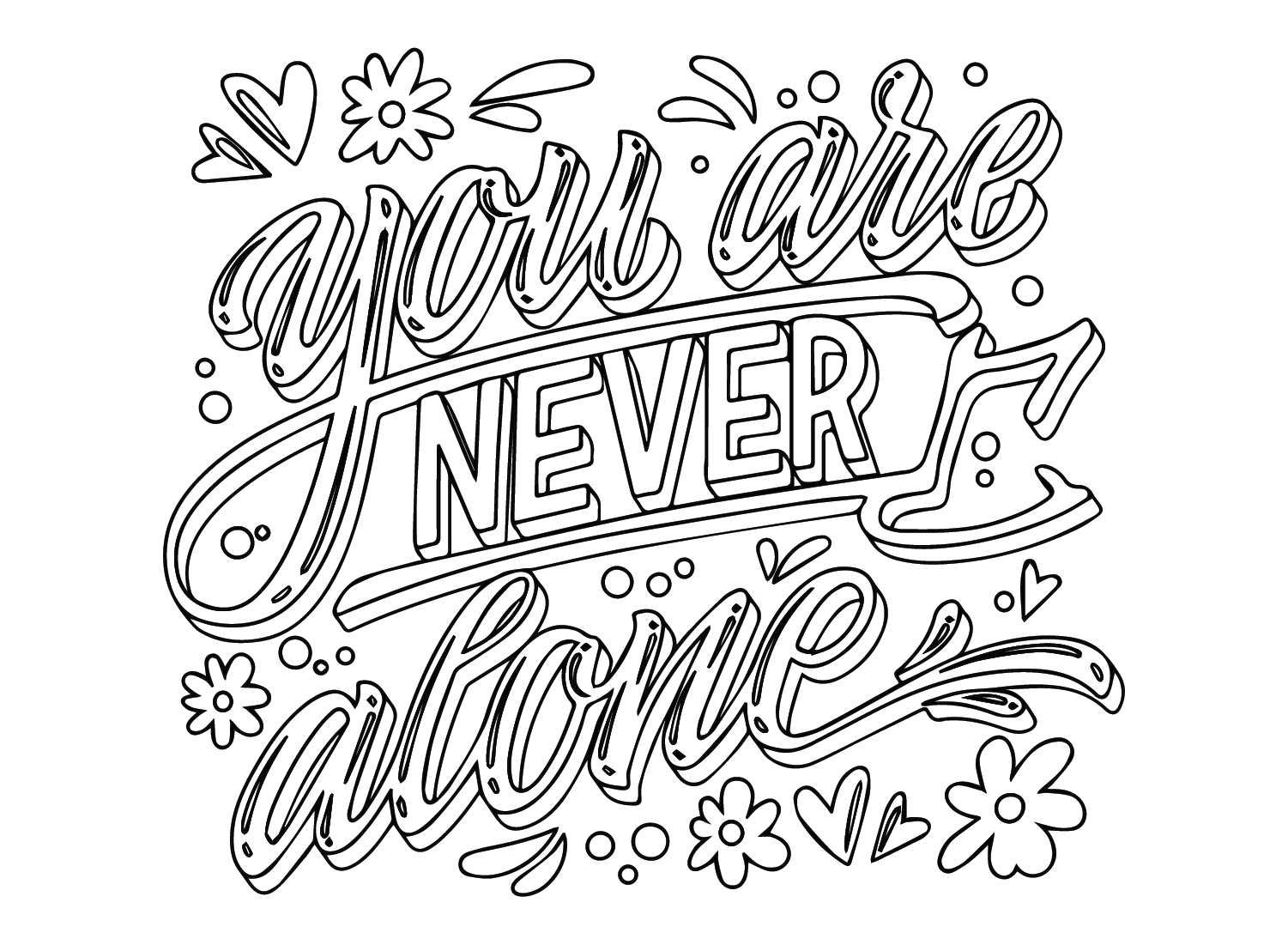 Quotes about Mental Health Coloring Page
