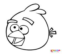 Red (Angry Bird) Coloring Pages