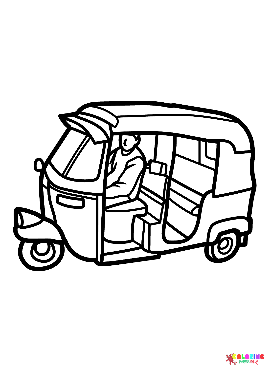 Tricycle Coloring Pages Free Printable PDF Online Coloring Tricycle Coloring Pages Free Printable PDF Online Coloring
