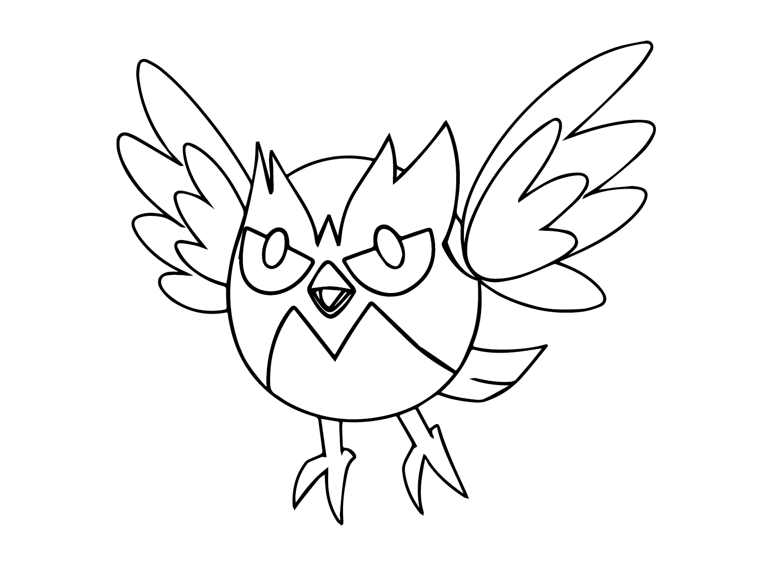 Rookidee Cartoon Coloring Page