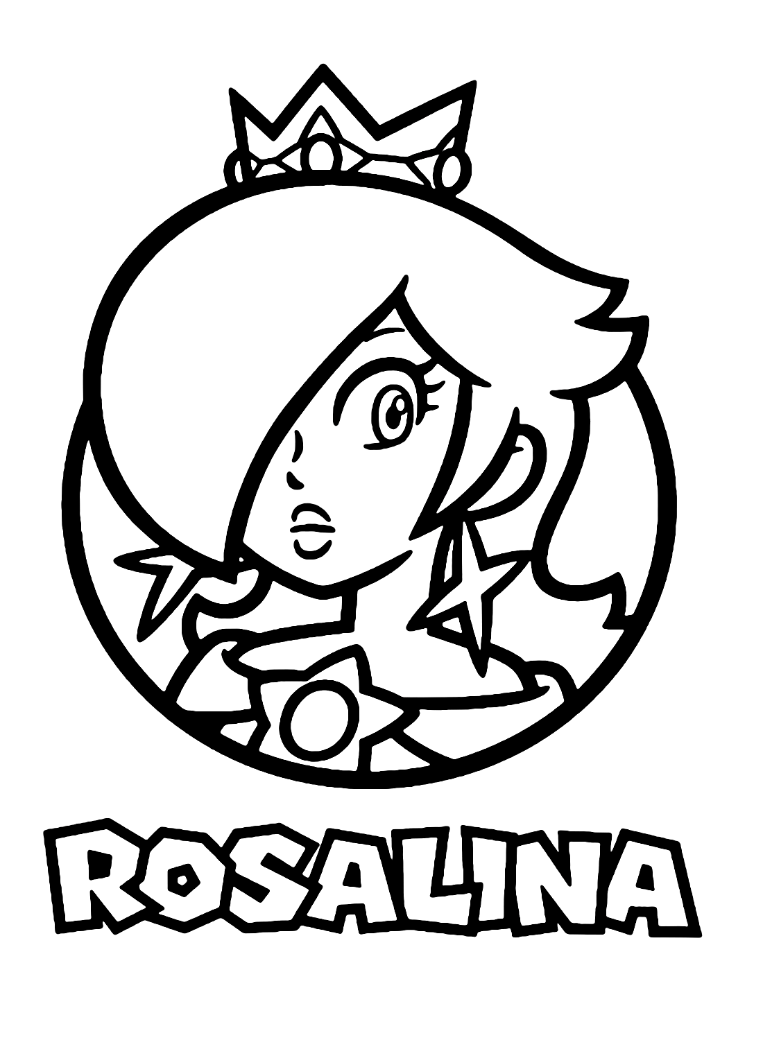 Rosalina Super Mario Coloring Pages
