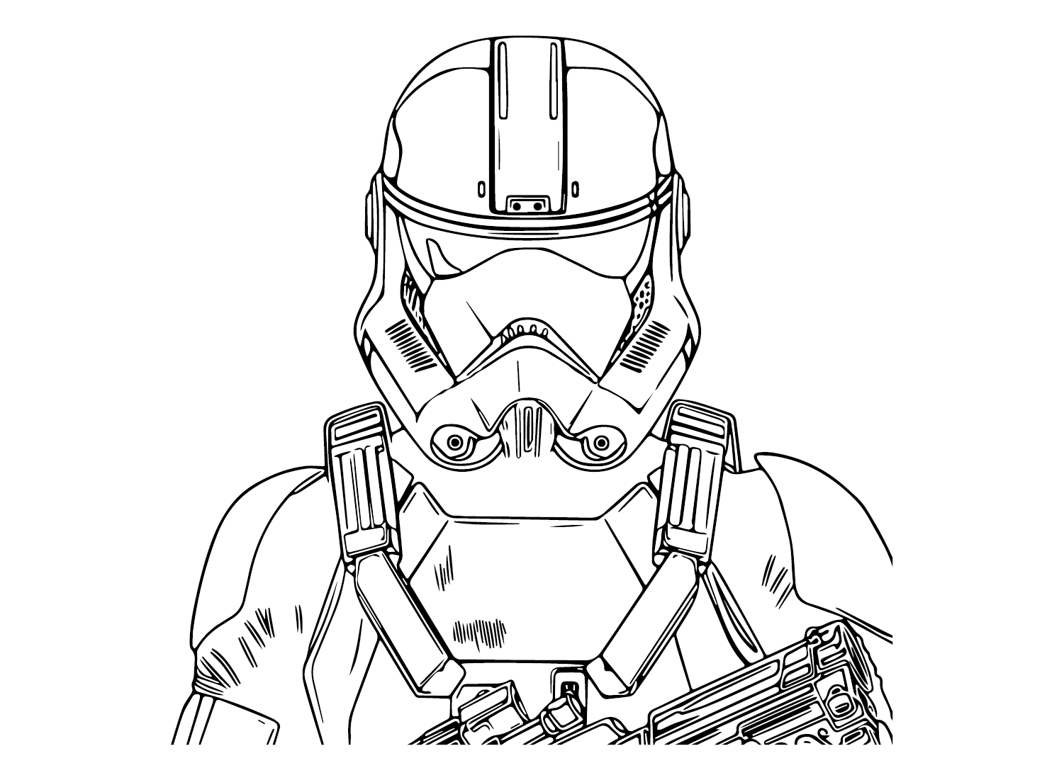 Shock Trooper 1 Coloring Page