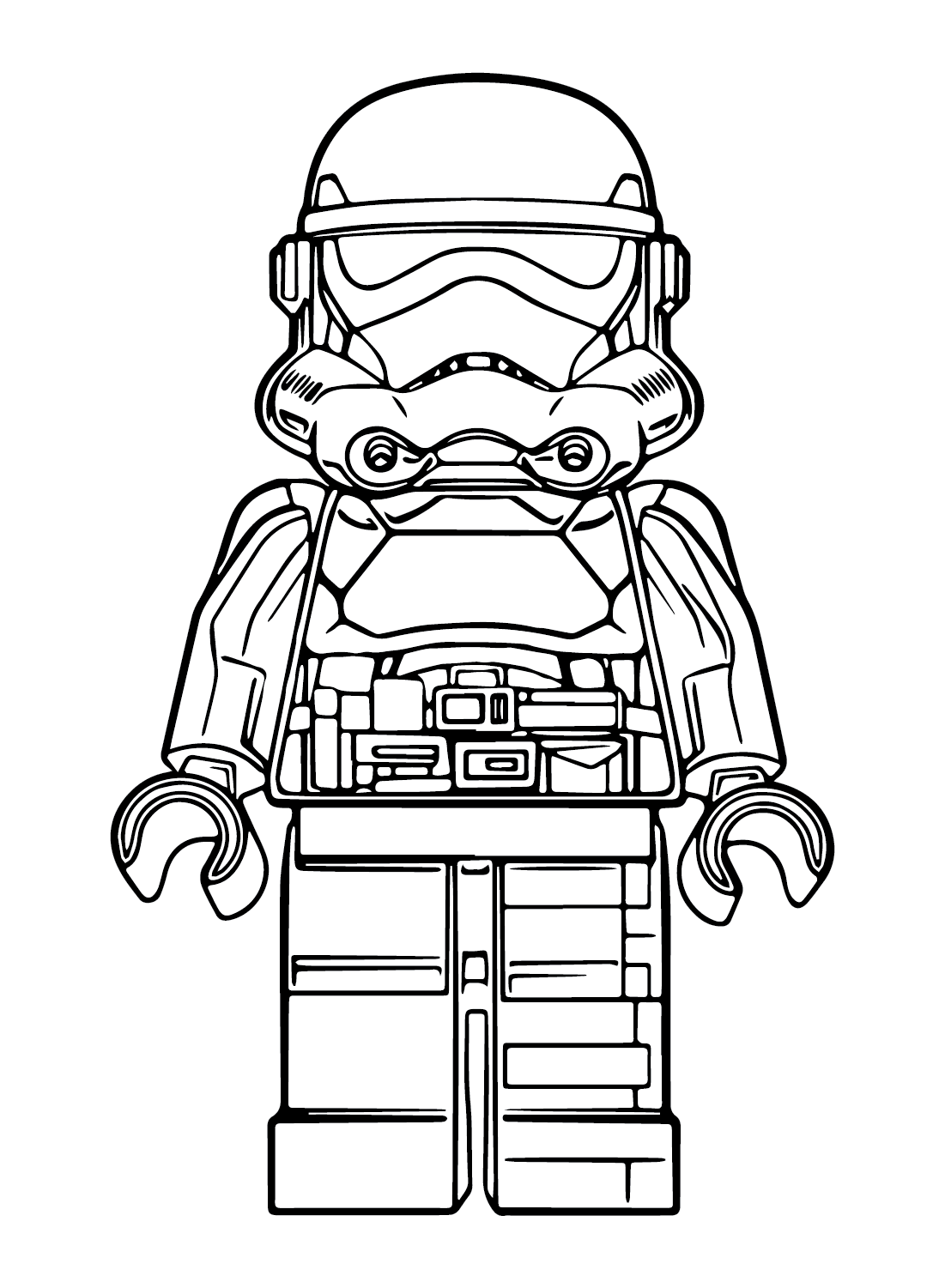 Shock Trooper Lego Coloring Page